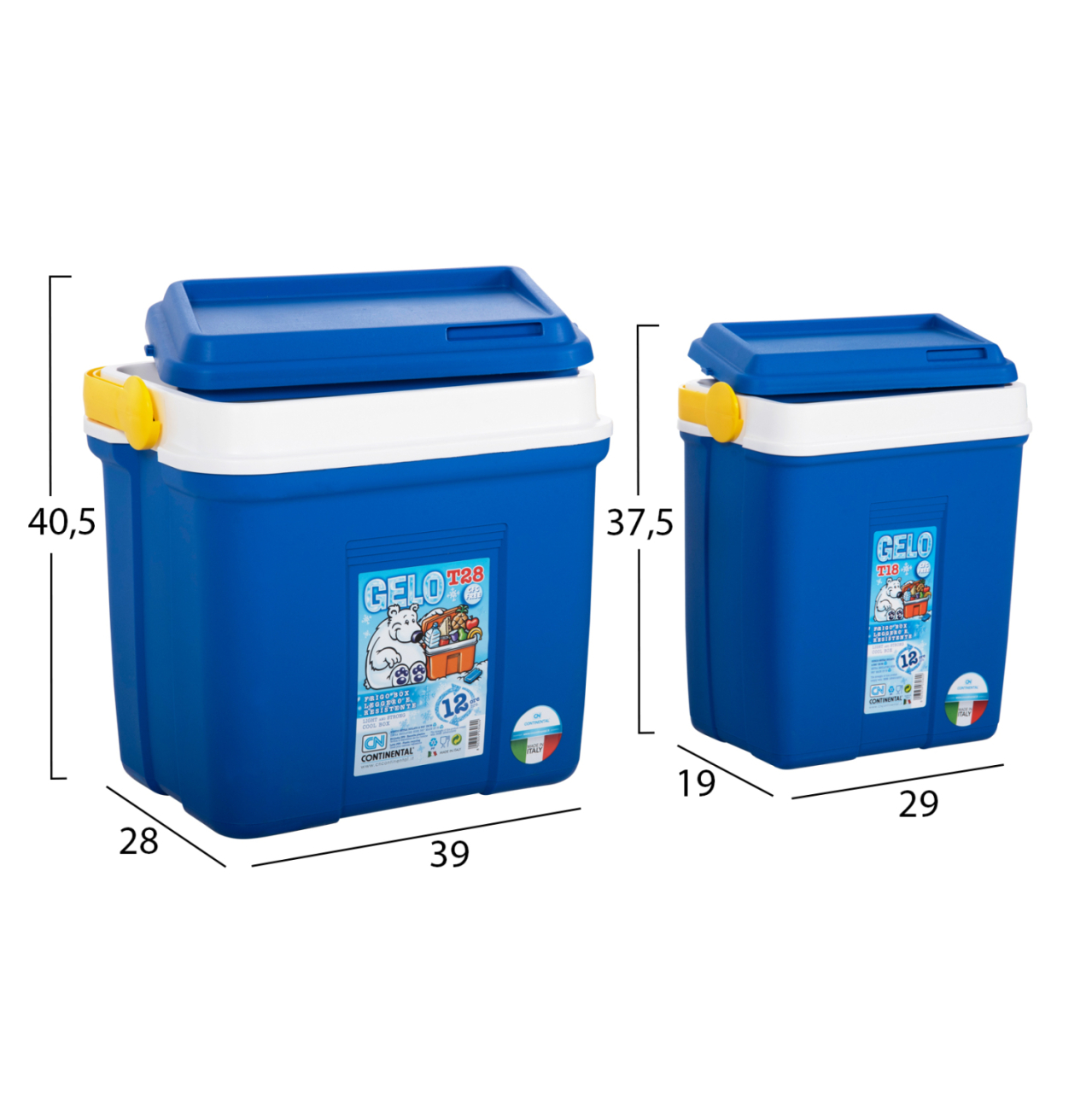 ISOTHERMAL COOLERS 2PCS SET BREEZERS HM12167 24LT+12LT+3 ICE BLOCKS- BLUE [2]
