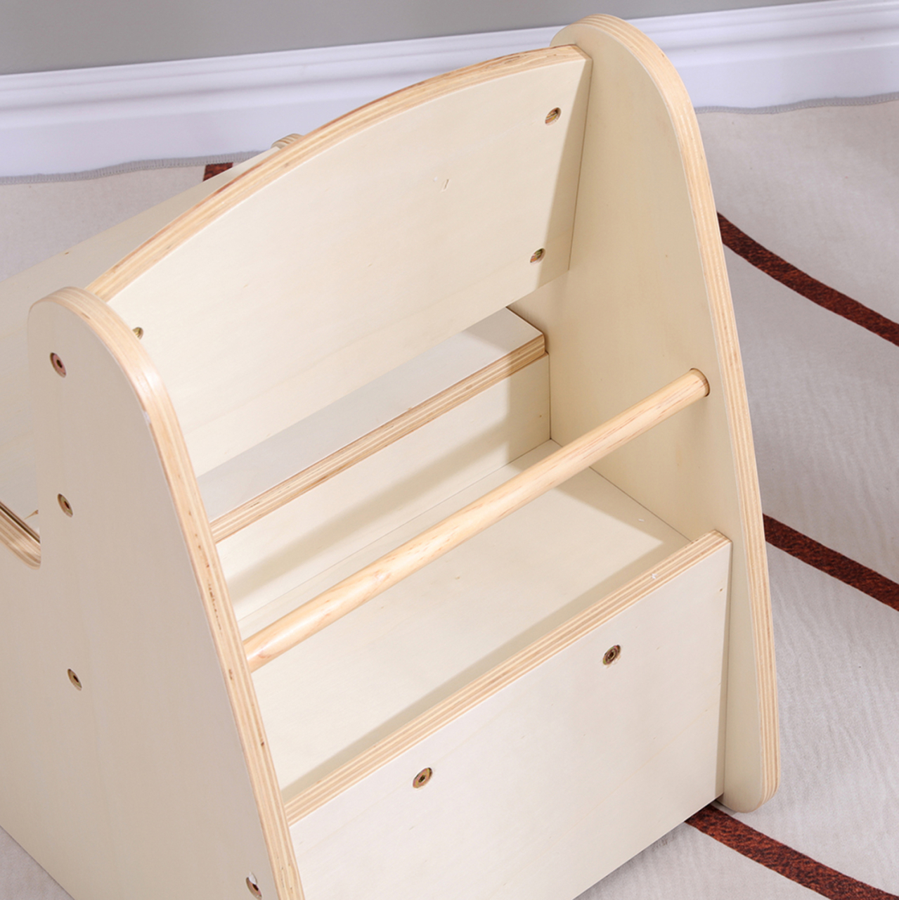 KID'S CHAIR WITH STORAGE SPACE RICKI HM18343.01 PLYWOOD/MDF IN NATURAL 33x43x47Hcm [8]