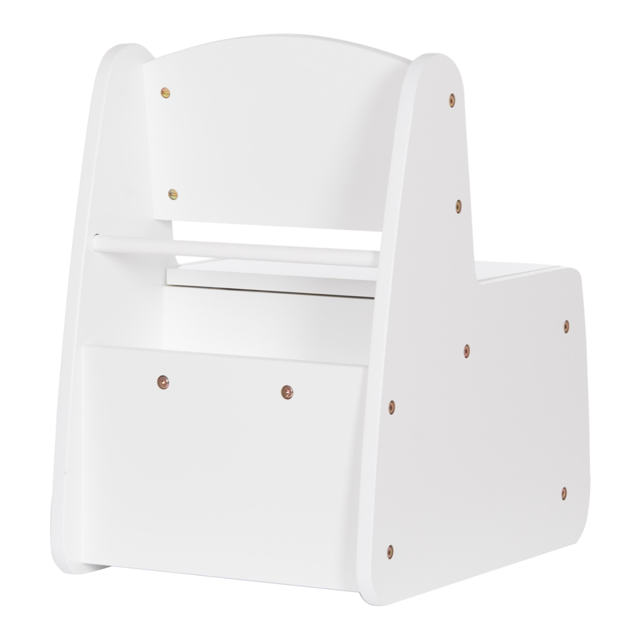 KID'S CHAIR WITH STORAGE SPACE RICKI HM18343.03 PLYWOOD/MDF IN WHITE 33x43x47Hcm [5]