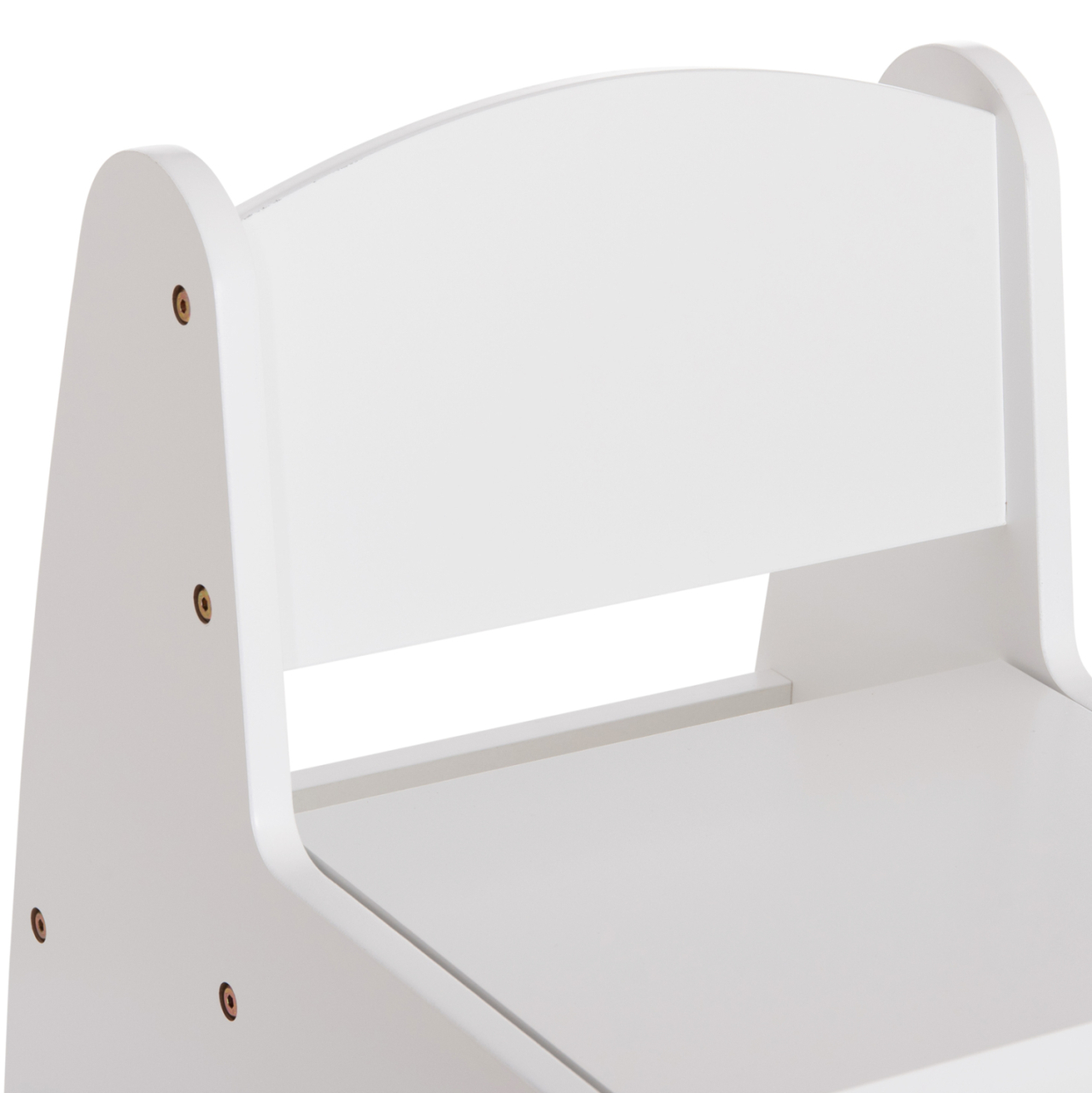 KID'S CHAIR WITH STORAGE SPACE RICKI HM18343.03 PLYWOOD/MDF IN WHITE 33x43x47Hcm [7]