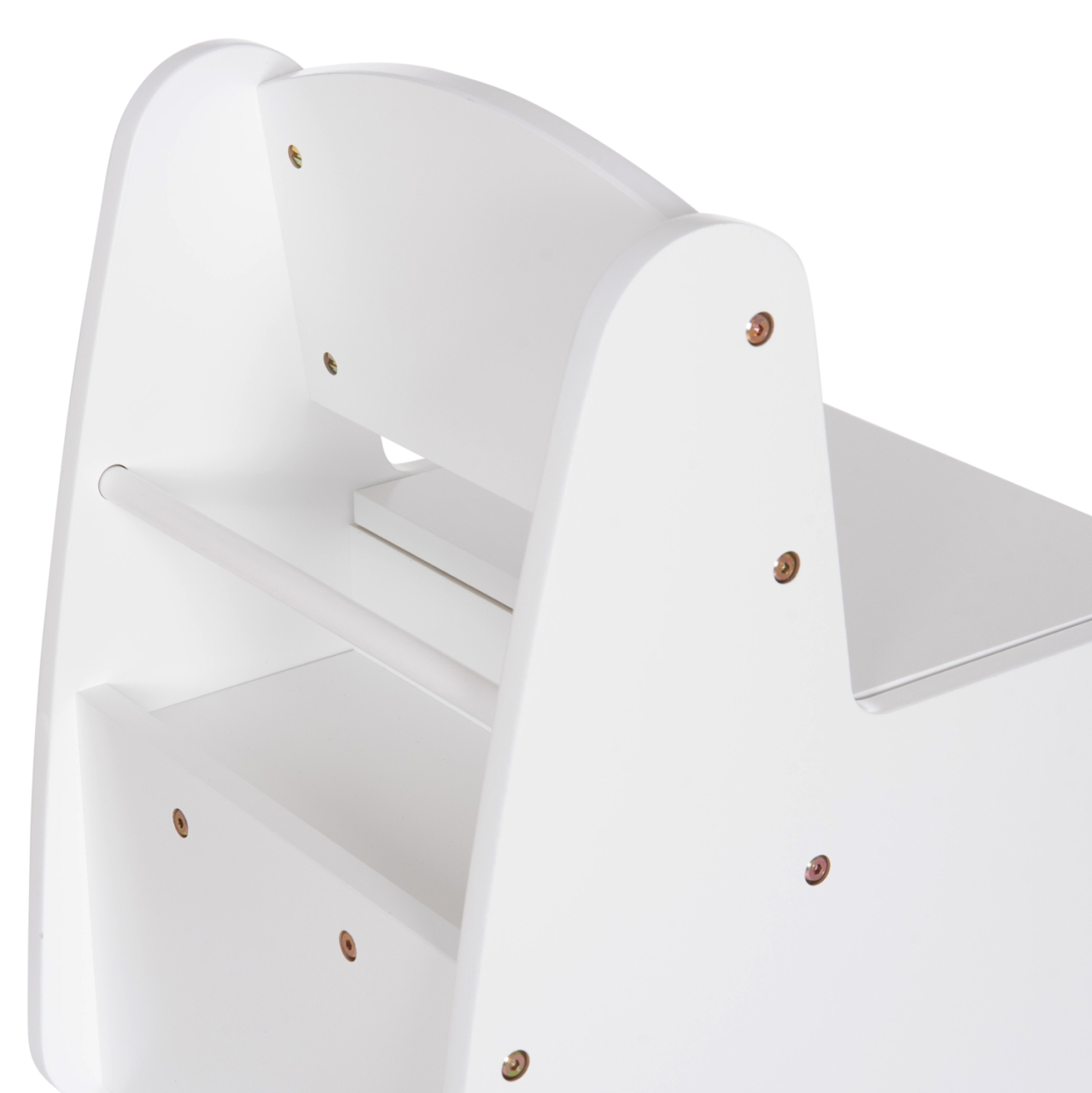 KID'S CHAIR WITH STORAGE SPACE RICKI HM18343.03 PLYWOOD/MDF IN WHITE 33x43x47Hcm [10]