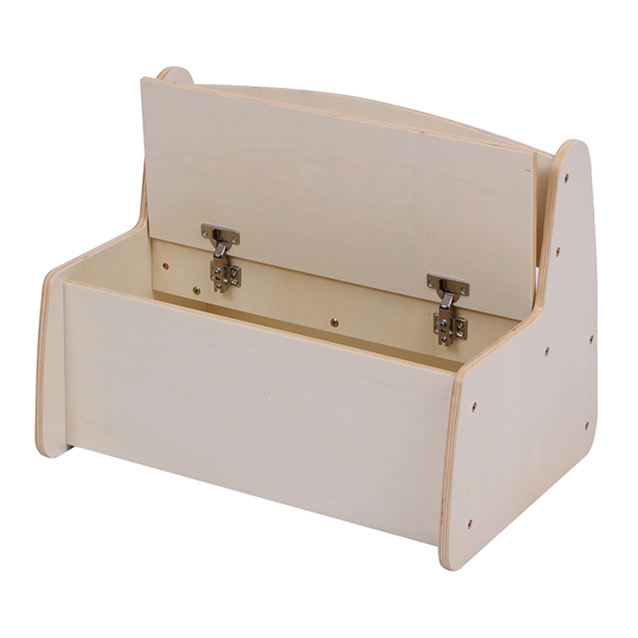 KIDS' BENCH WITH STORAGE RICKI HM18342.01 MDF and PLYWOOD IN NATURAL/CREAM 63x43x47Hcm. [5]
