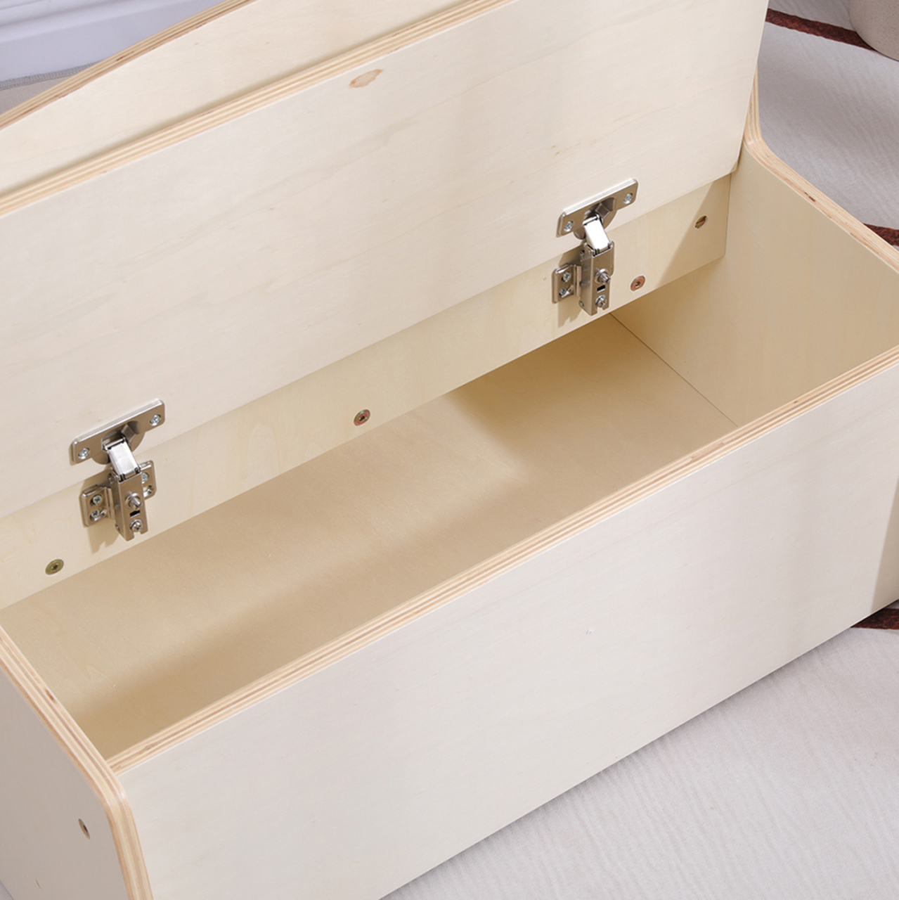 KIDS' BENCH WITH STORAGE RICKI HM18342.01 MDF and PLYWOOD IN NATURAL/CREAM 63x43x47Hcm. [8]