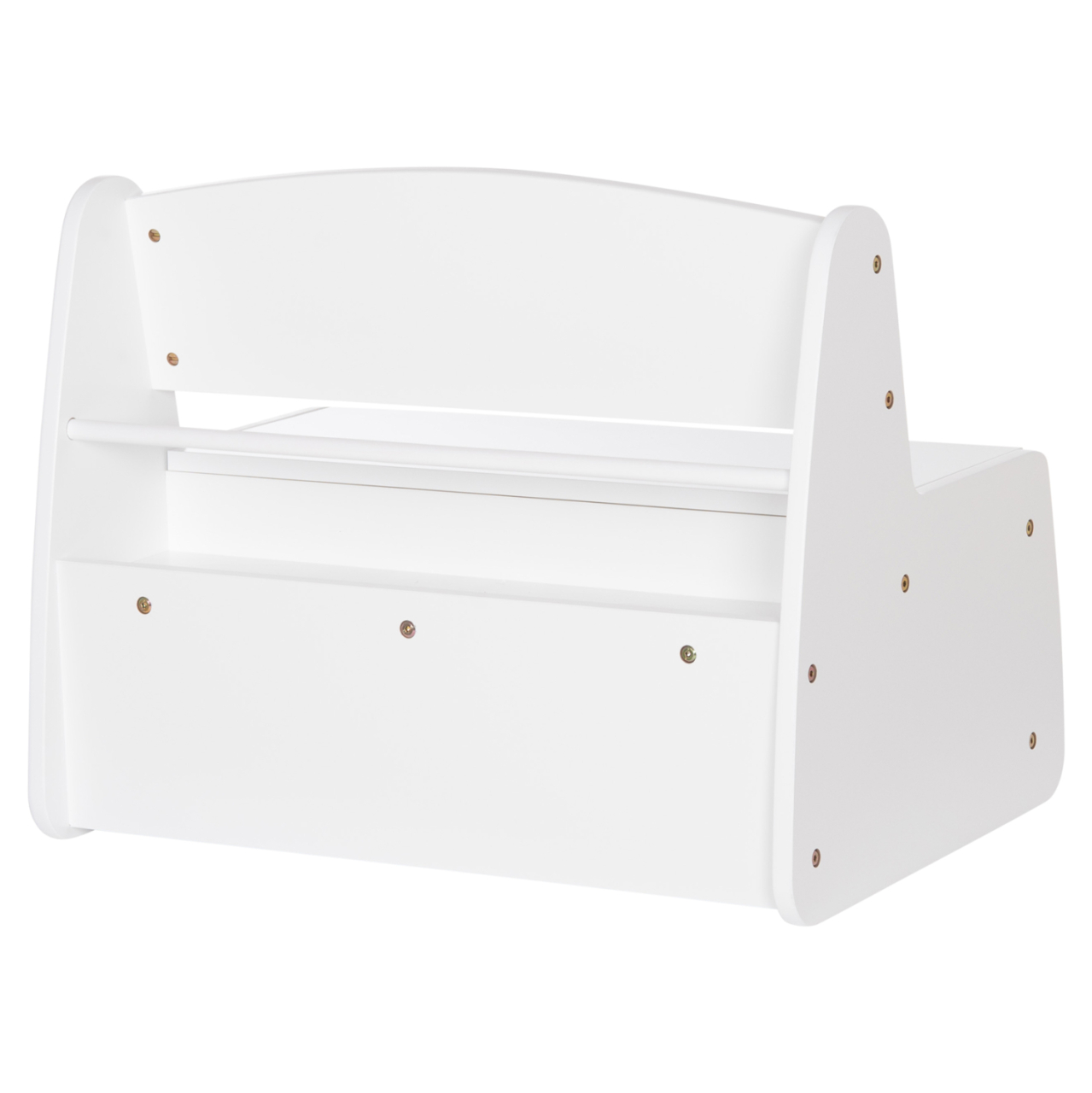 KIDS' BENCH WITH STORAGE RICKI HM18342.03 MDF and PLYWOOD IN WHITE 63x43x47Hcm. [5]