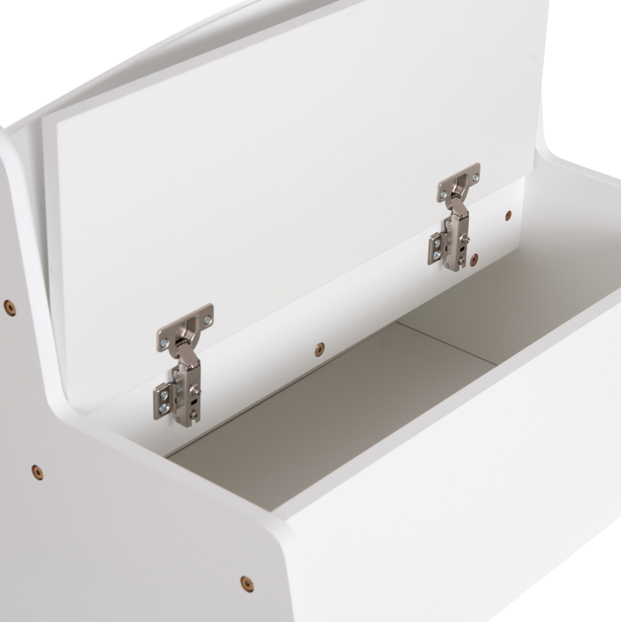 KIDS' BENCH WITH STORAGE RICKI HM18342.03 MDF and PLYWOOD IN WHITE 63x43x47Hcm. [8]