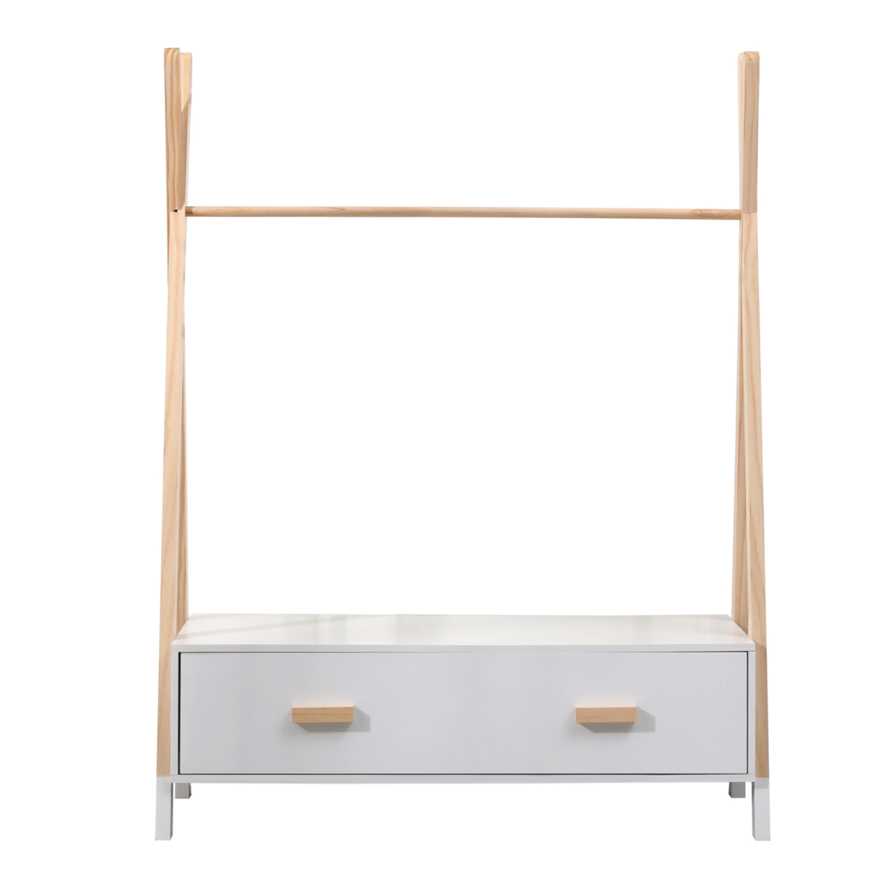 KIDS' CLOTHES HANGER WITH DRAWERS PASCHAL HM2491.03 MELAMINE-PINE WOOD 80x40x130Hcm. [4]