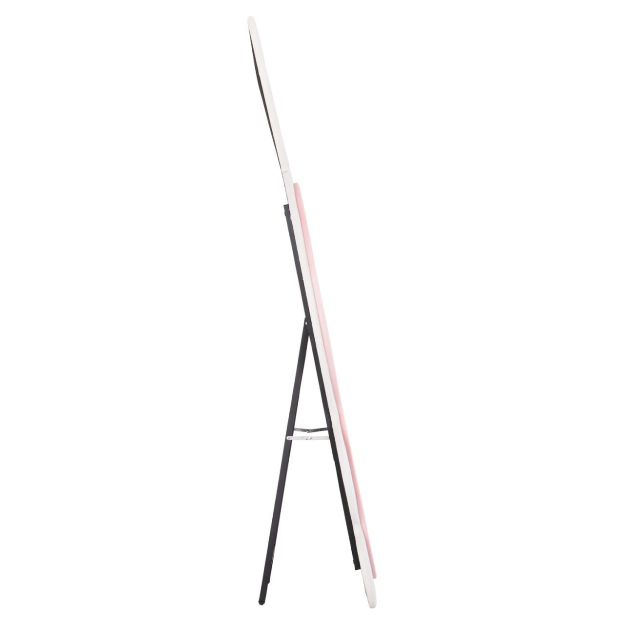 KIDS' FLOOR STANDING MIRROR BUNNY HM4489.01 MDF IN PINK and WHITE- BLACK STAND 80x162Hcm. [4]