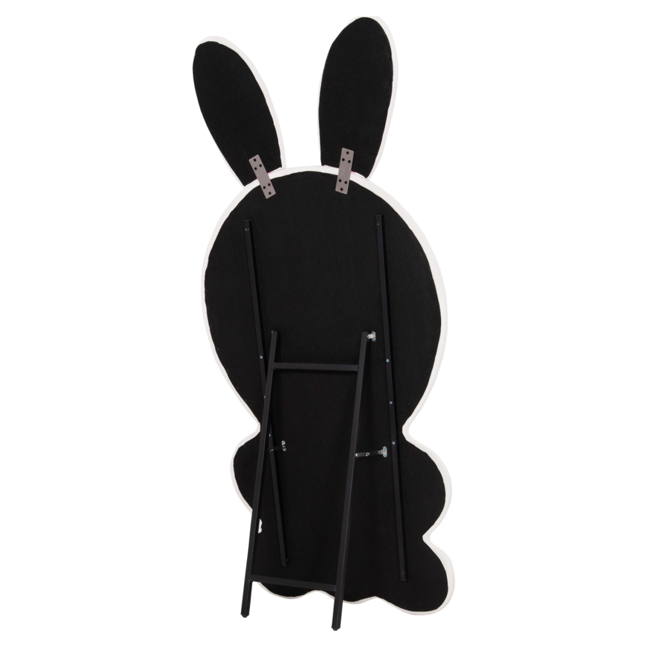 KIDS' FLOOR STANDING MIRROR BUNNY HM4489.01 MDF IN PINK and WHITE- BLACK STAND 80x162Hcm. [6]