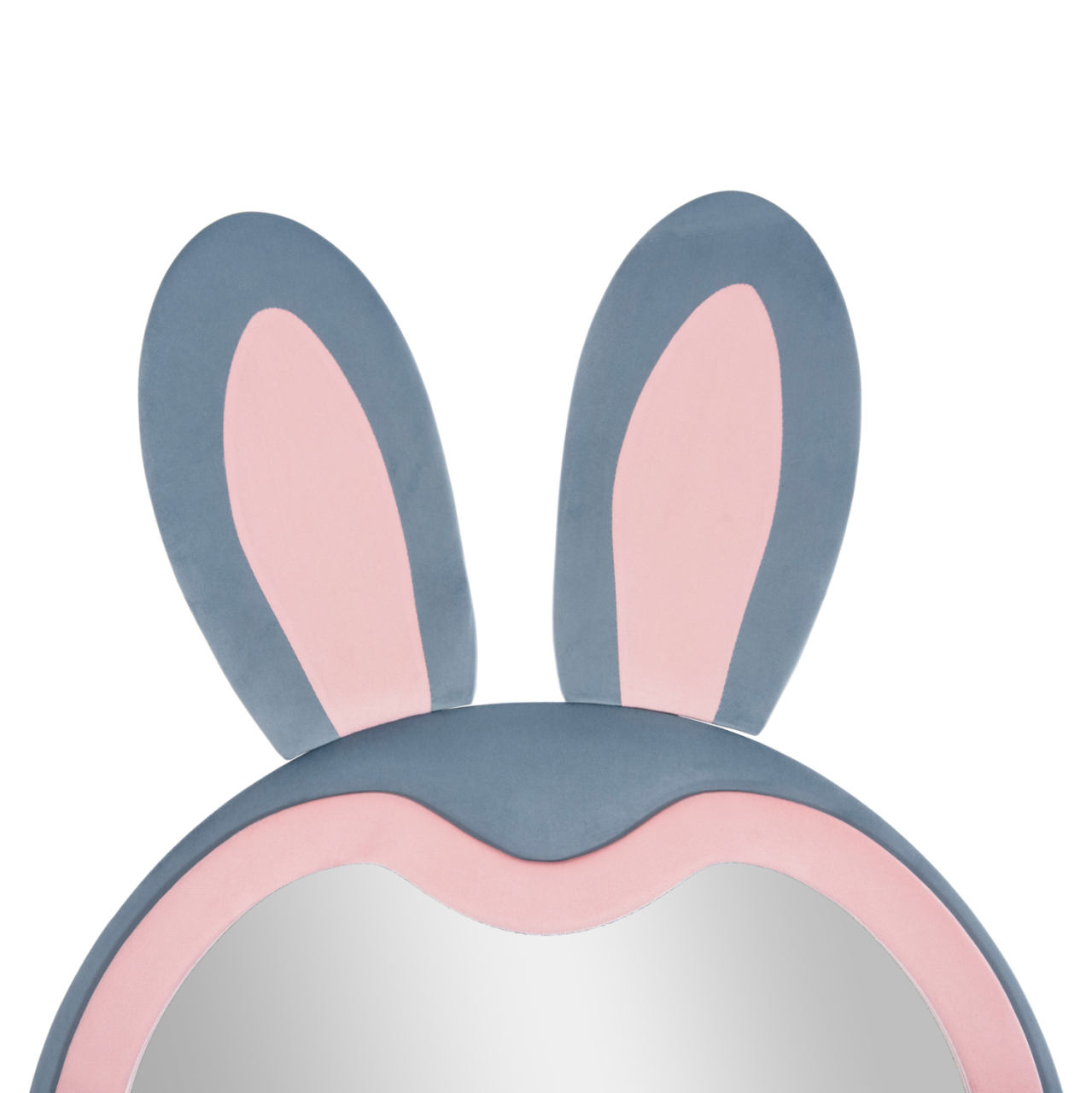 KIDS' FLOOR STANDING MIRROR BUNNY HM4489.02 MDF IN PINK and BLUE- BLACK STAND 80x162Hcm. [6]