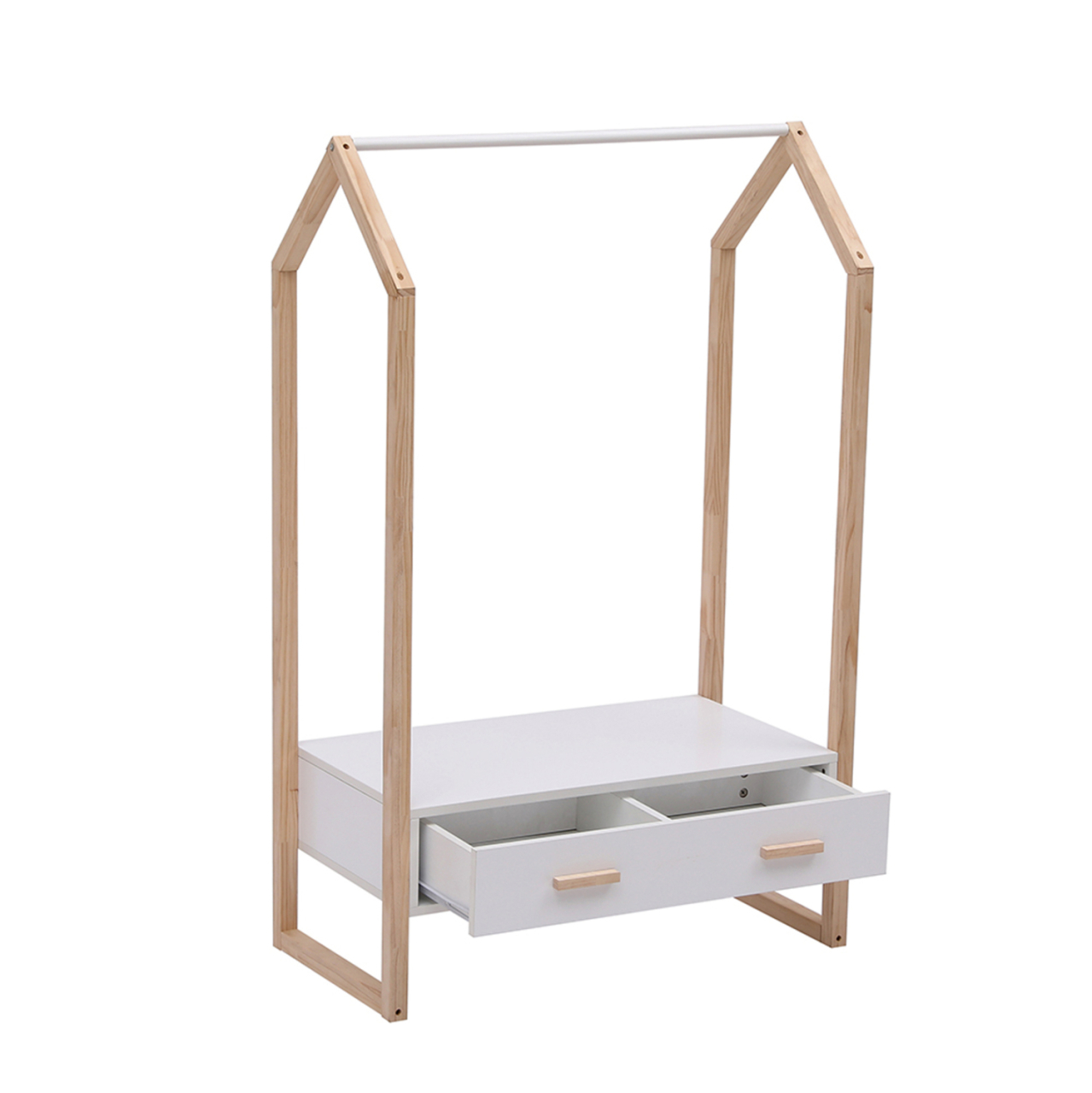 KIDS' HANGER WITH DRAWER PEPE HM2492.03 MELAMINE-PINE WOOD 80x40x125Hcm. [5]