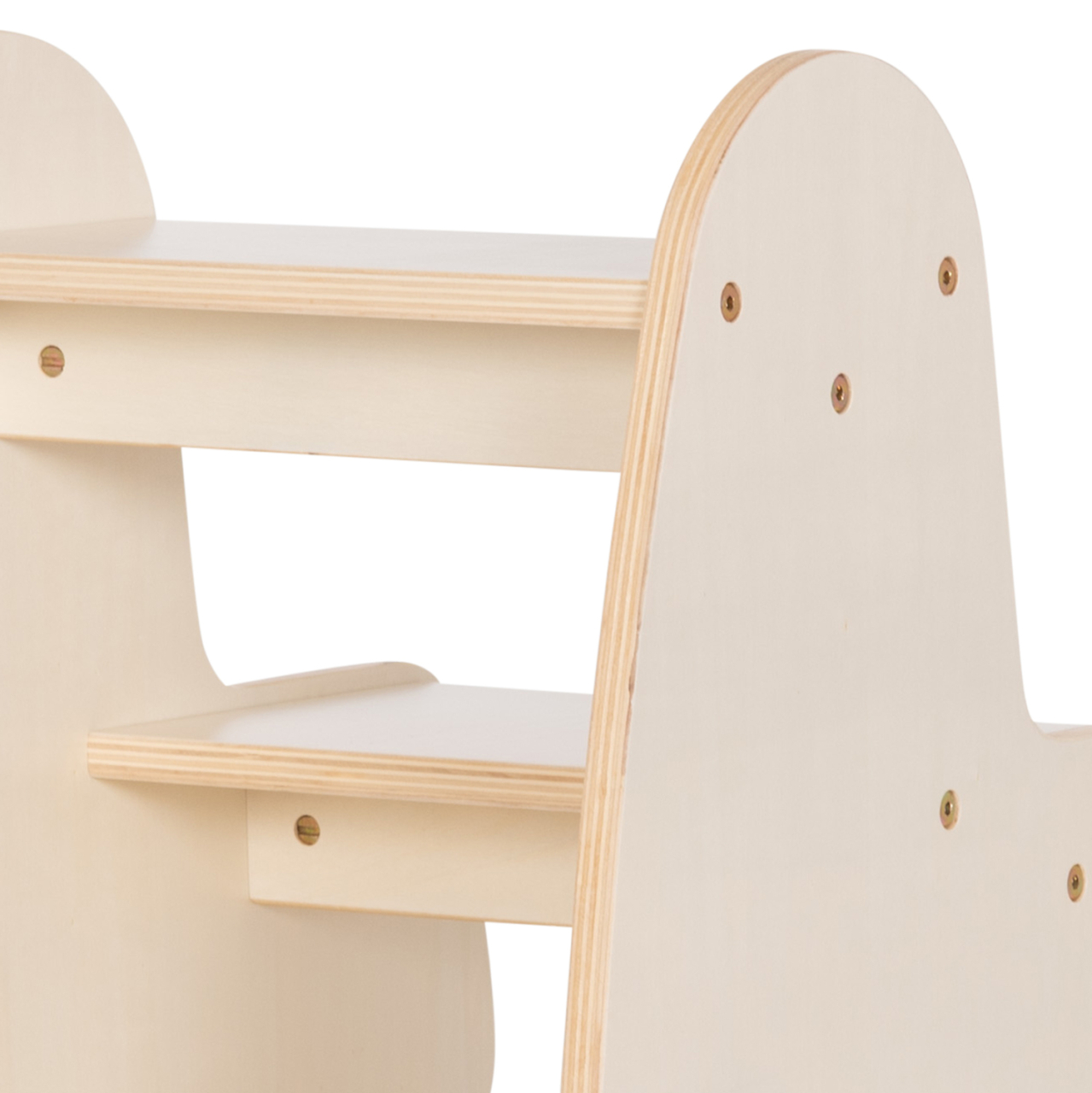 KIDS' STEP STOOL RICKI HM18340.01 MDF and PLYWOOD IN NATURAL 33x43.5x40.5Hcm. [10]
