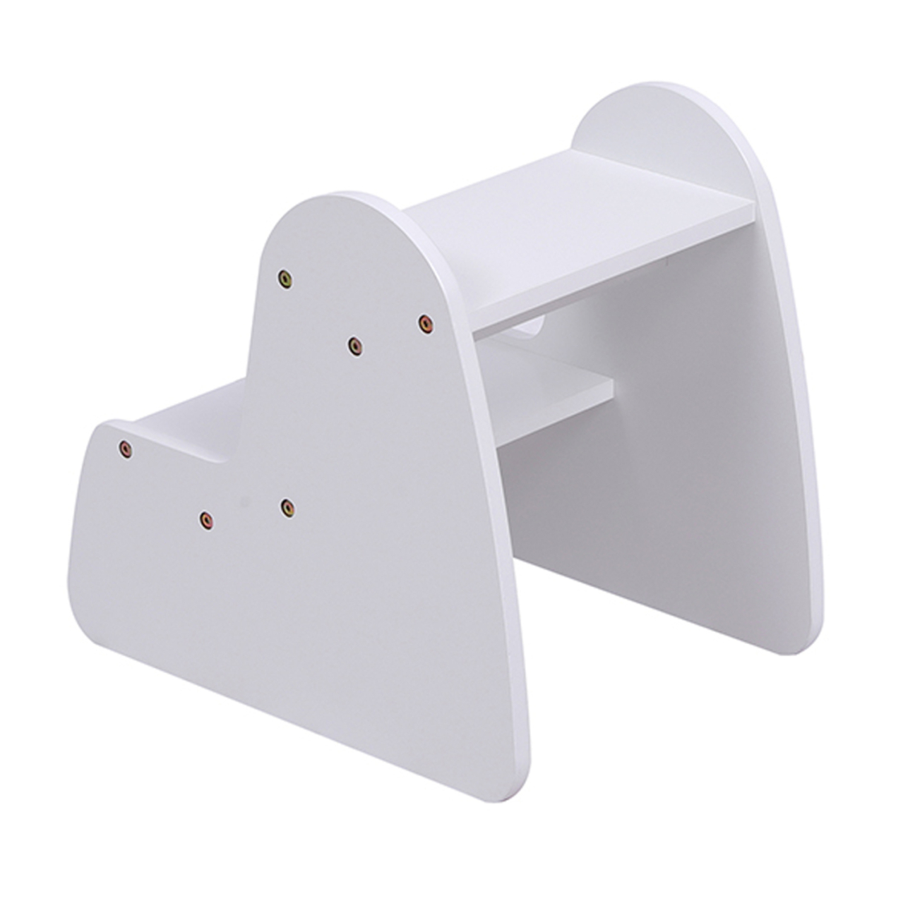 KIDS' STEP STOOL RICKI HM18340.03 MDF and PLYWOOD IN WHITE 33x43.5x40.5Hcm. [5]