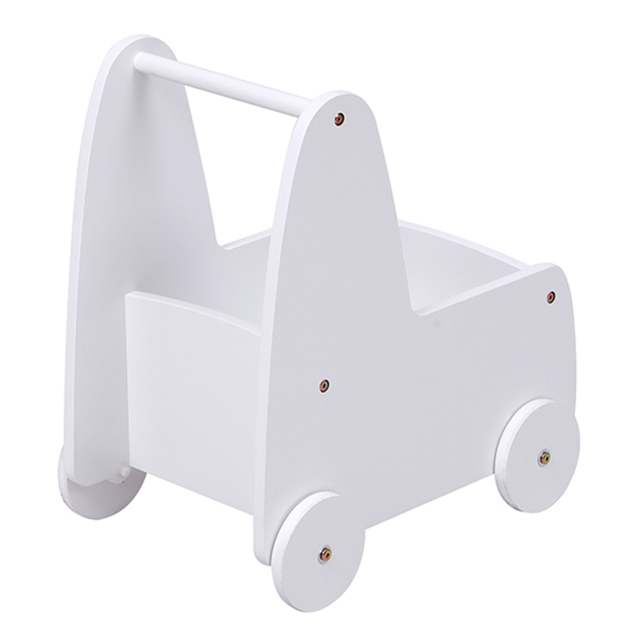 KIDS' STROLLER/CART RICKI HM18341.03 MDF and PLYWOOD IN WHITE 33x45x50Hcm. [6]