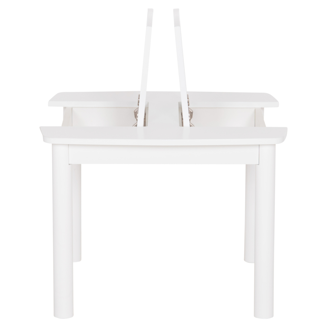 KIDS' TABLE WITH STORAGE SPACE RICKI HM18339.03 MDF and BIRCH WOOD IN WHITE 65x65x47Hcm. [4]