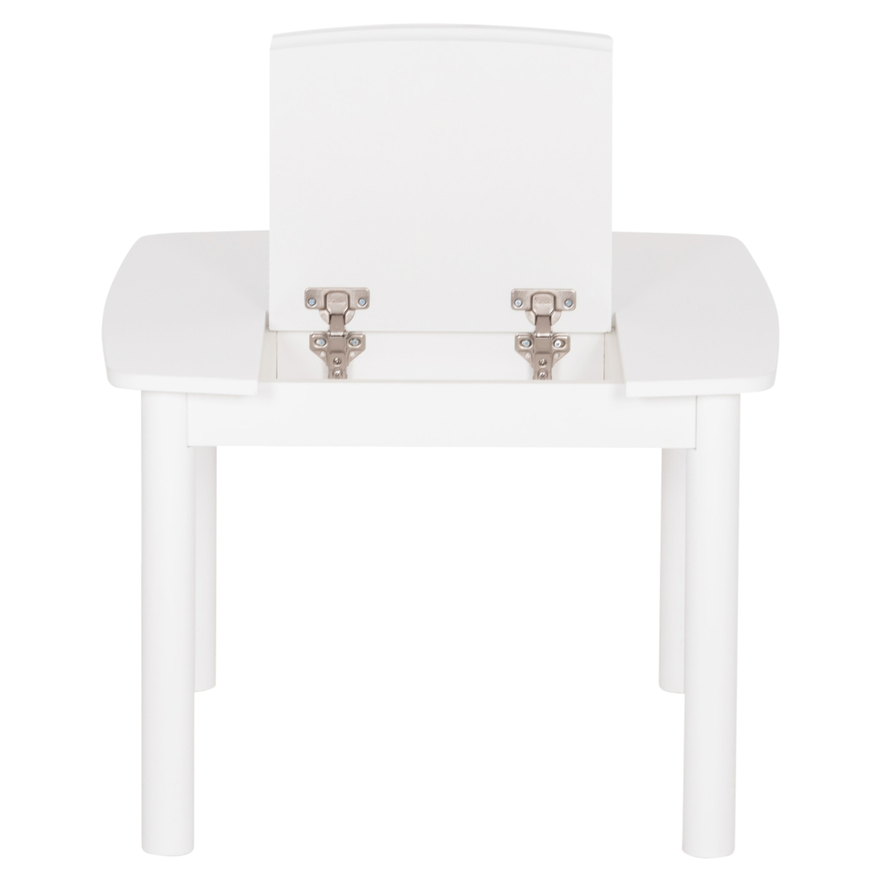 KIDS' TABLE WITH STORAGE SPACE RICKI HM18339.03 MDF and BIRCH WOOD IN WHITE 65x65x47Hcm. [5]