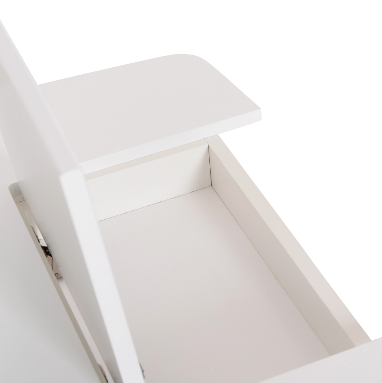 KIDS' TABLE WITH STORAGE SPACE RICKI HM18339.03 MDF and BIRCH WOOD IN WHITE 65x65x47Hcm. [9]