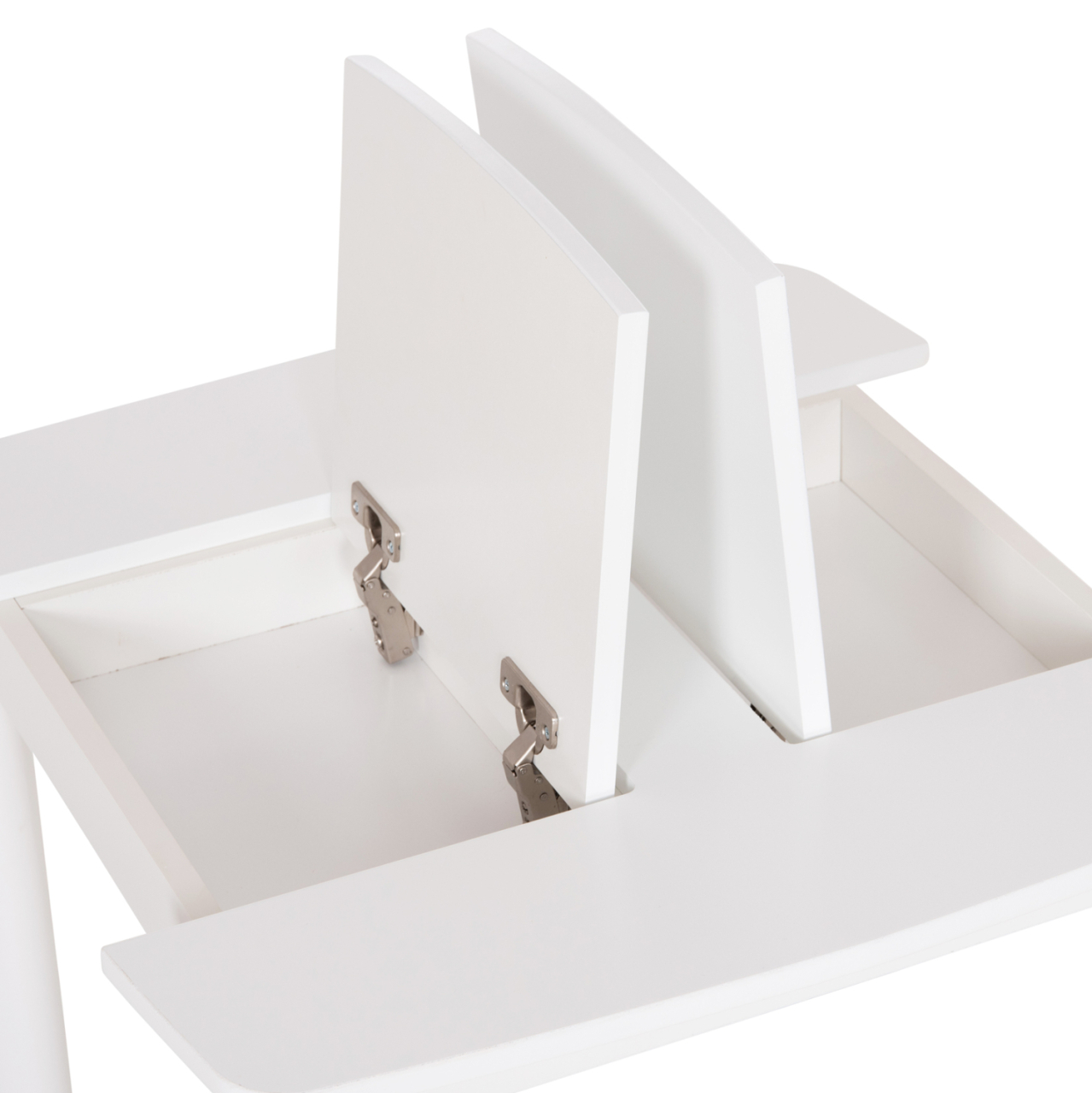 KIDS' TABLE WITH STORAGE SPACE RICKI HM18339.03 MDF and BIRCH WOOD IN WHITE 65x65x47Hcm. [7]