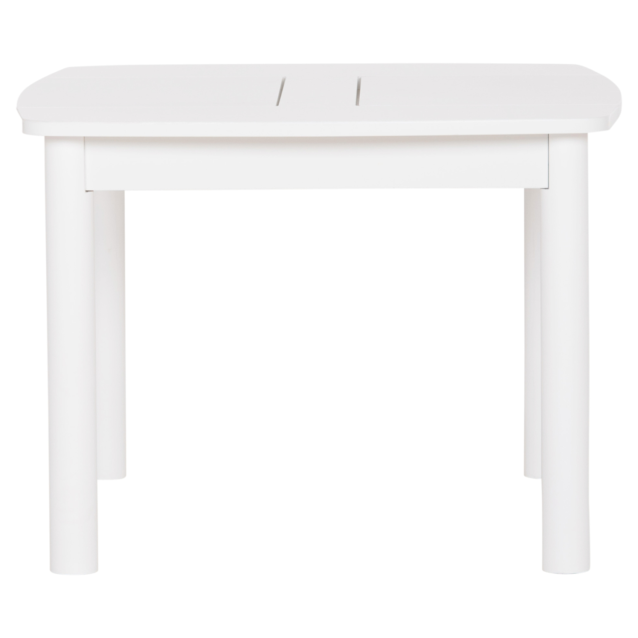 KIDS' TABLE WITH STORAGE SPACE RICKI HM18339.03 MDF and BIRCH WOOD IN WHITE 65x65x47Hcm. [3]