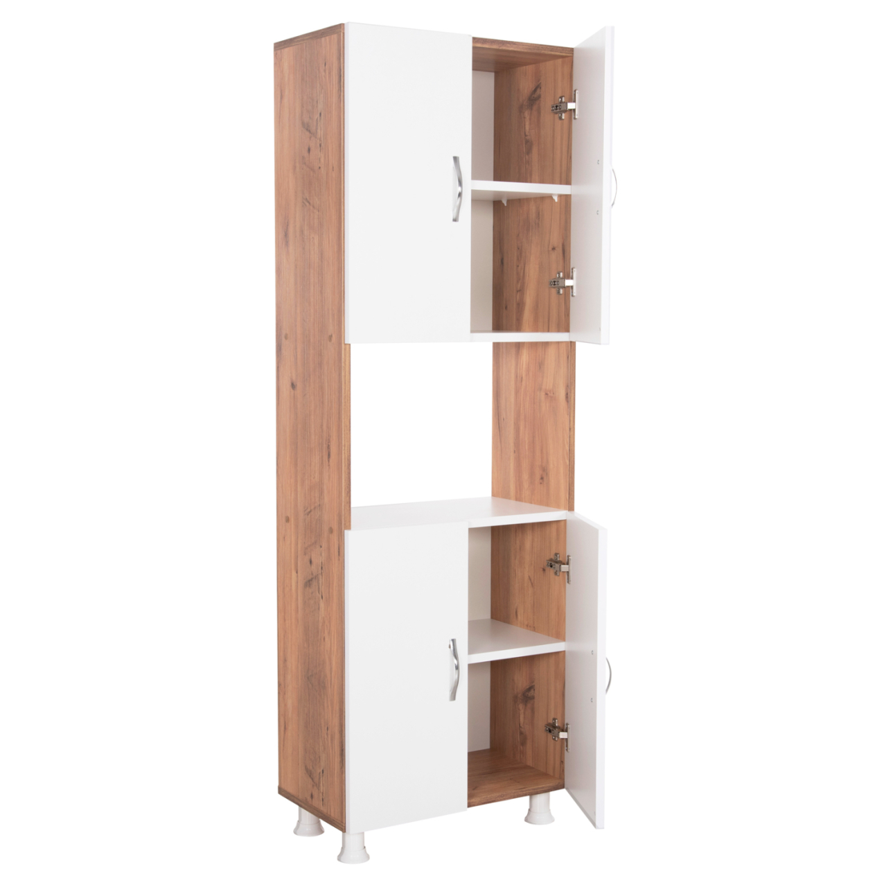 KITCHEN FURNITURE/CABINET RAD HM18196.04 MELAMINE IN NATURAL COLOR-WHITE 55,5x32x165Hcm. [5]