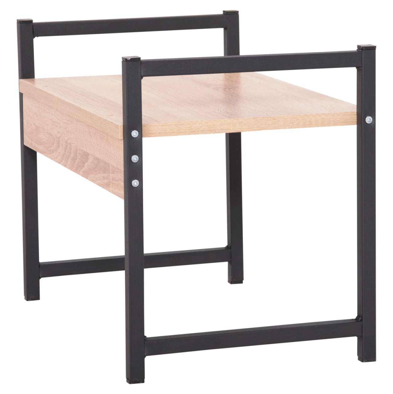 KITCHEN ORGANIZING SHELF BECKO HM18219.03 MELAMINE IN SONAMA-BLACK METAL 54.5x35x41Hcm. [5]