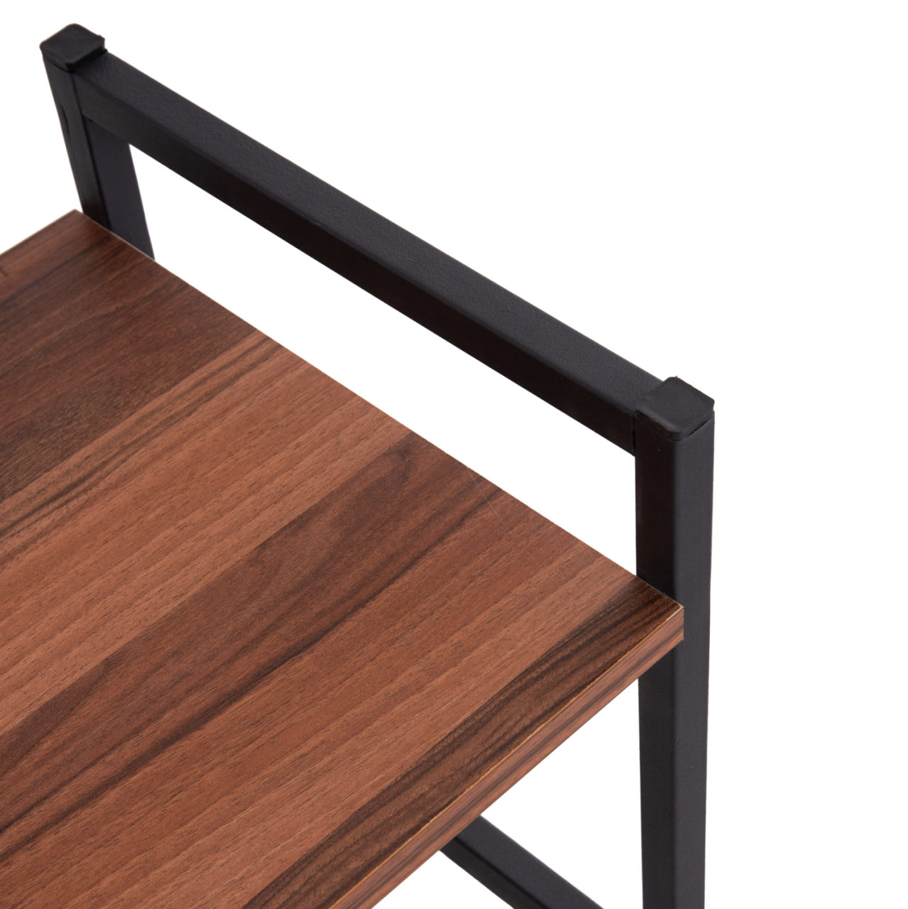 KITCHEN ORGANIZING SHELF BECKO HM18219.05 MELAMINE IN WALNUT-BLACK METAL 54.5x35x41Hcm. [7]