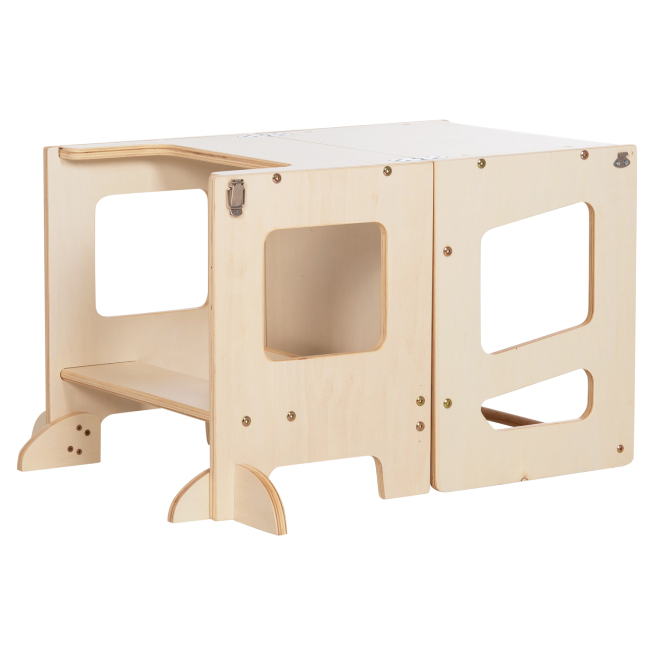 LEARNING TOWER WITH BLACKBOARD RICKI HM18344.01 PINE WOOD IN NATURAL 43x32x84Hcm [5]