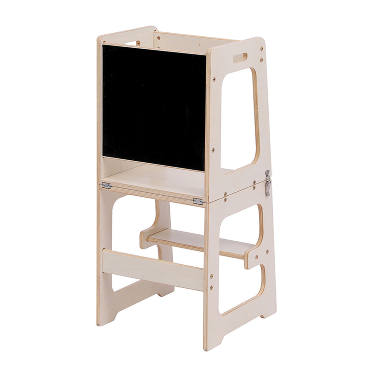 LEARNING TOWER WITH BLACKBOARD RICKI HM18345.01 PINE WOOD IN NATURAL 37x40x84Hcm [5]