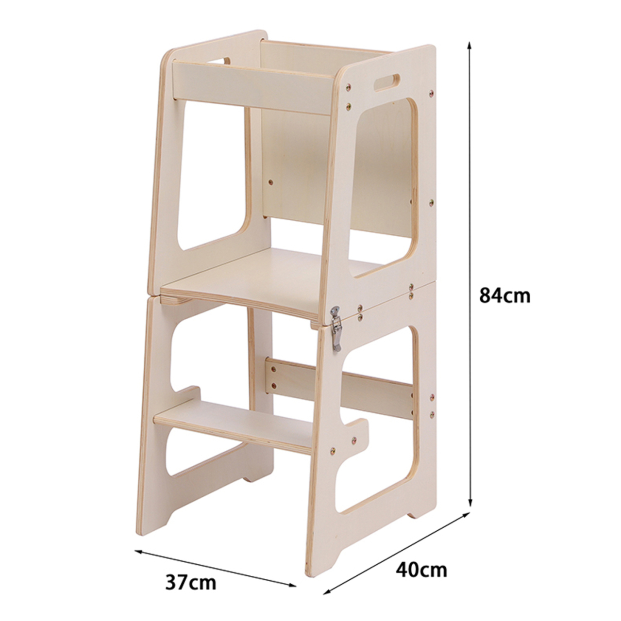 LEARNING TOWER WITH BLACKBOARD RICKI HM18345.01 PINE WOOD IN NATURAL 37x40x84Hcm [3]