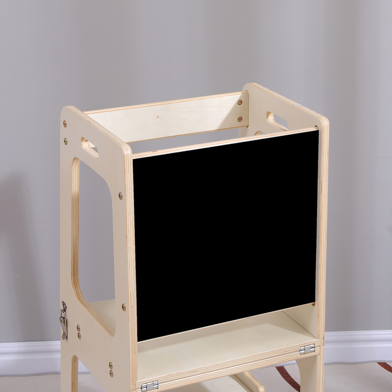 LEARNING TOWER WITH BLACKBOARD RICKI HM18345.01 PINE WOOD IN NATURAL 37x40x84Hcm [7]
