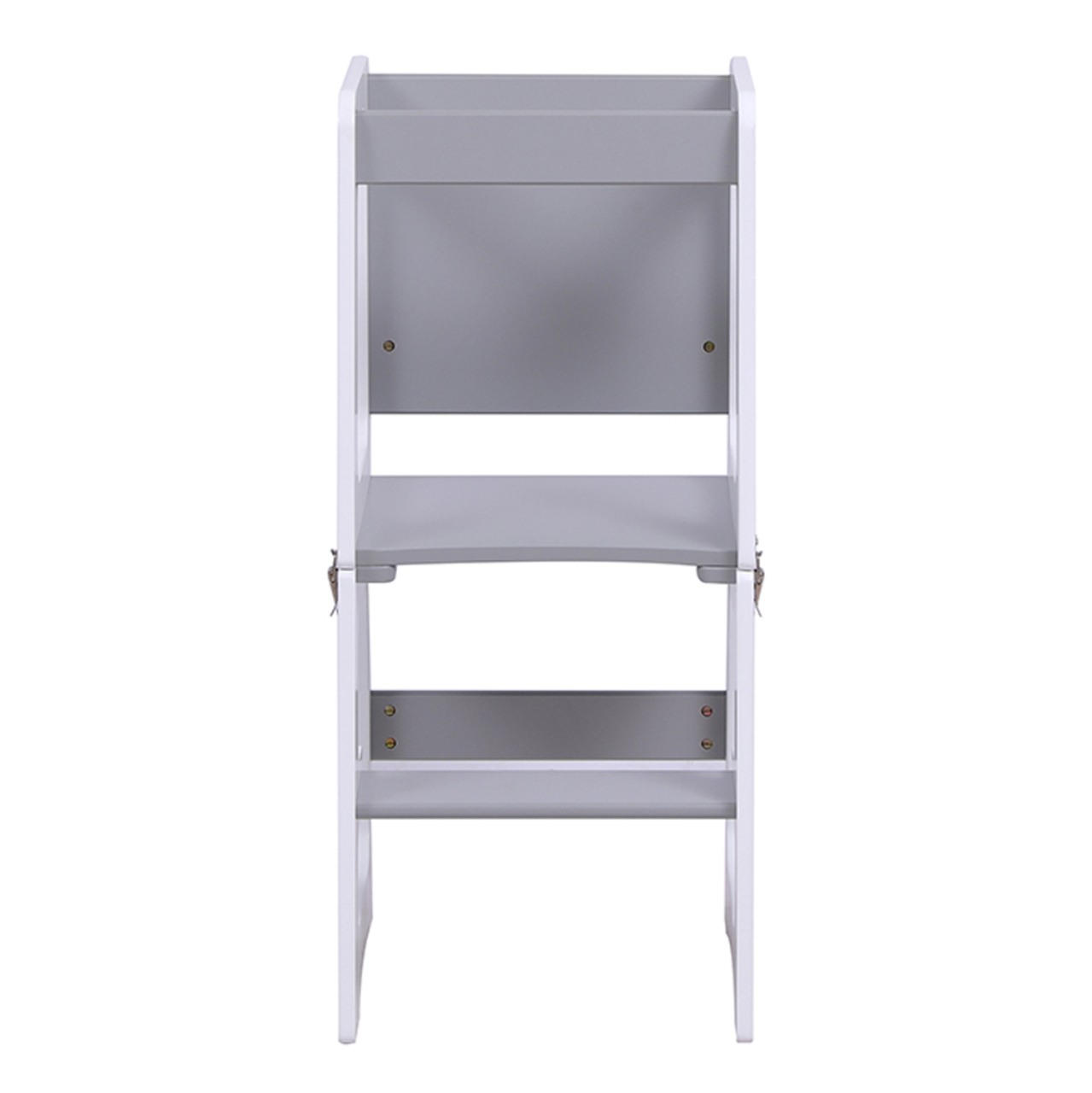LEARNING TOWER WITH BLACKBOARD RICKI HM18345.03 PINE WOOD IN WHITE/GREY 37x40x84Hcm [4]