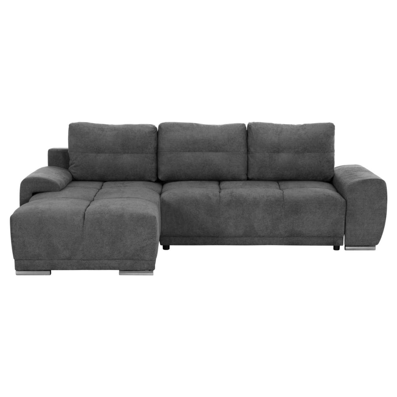 LEFT CORNER SOFABED COMFYRA HM3336.01L GREY FABRIC 270x181x75Hcm. [4]
