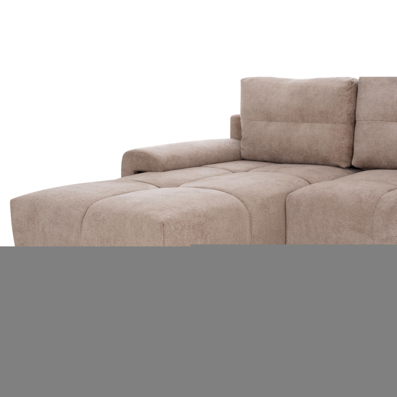 LEFT CORNER SOFABED COMFYRA HM3336.03L BEIGE FABRIC 270x181x75Hcm. [8]