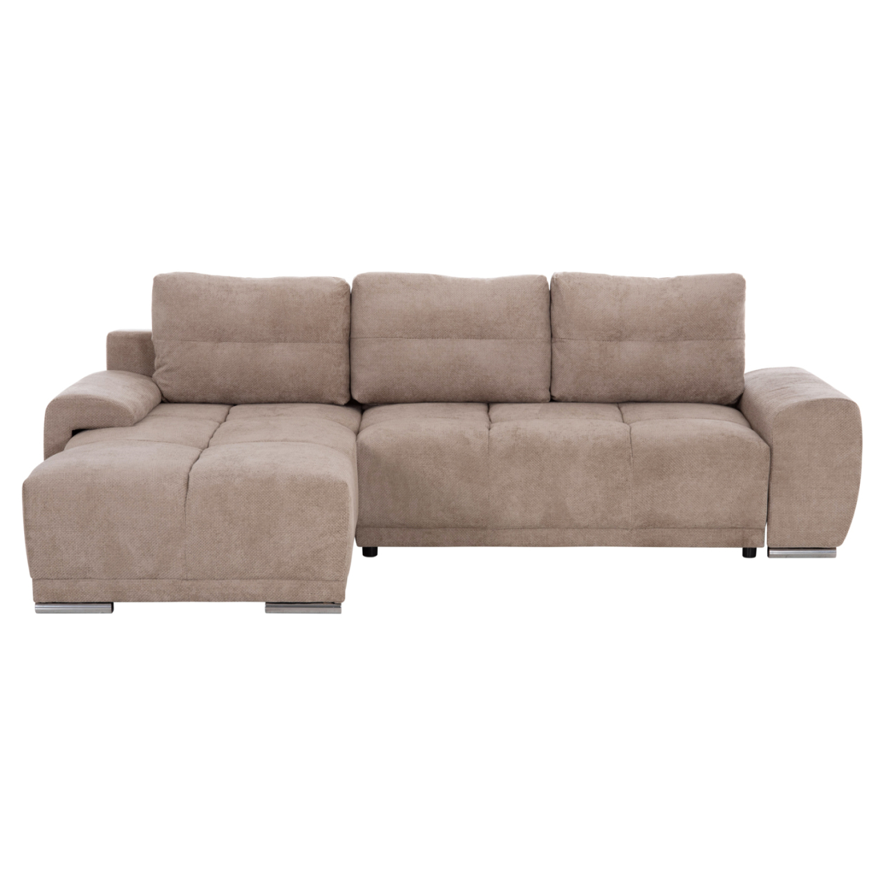 LEFT CORNER SOFABED COMFYRA HM3336.03L BEIGE FABRIC 270x181x75Hcm. [4]