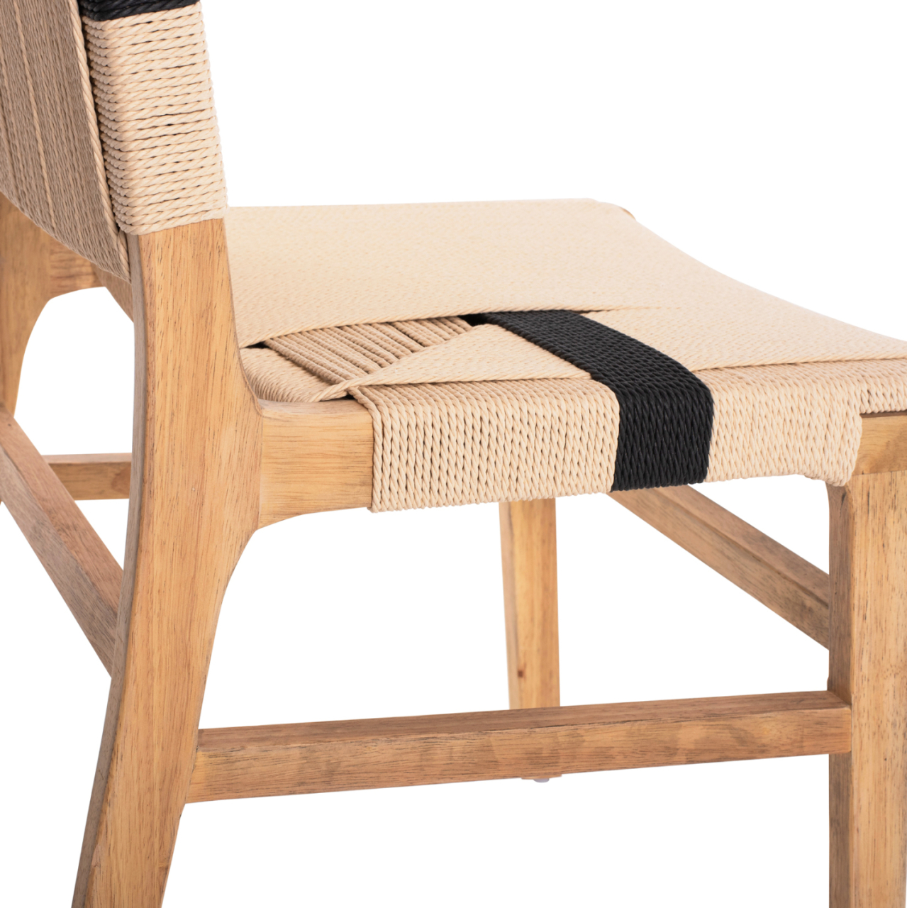 LEISURE CHAIR RUBBERWOOD AND ROPE IN NATURAL RUSTIC COLOR 50x60x88Hcm.HM9323.01 [9]