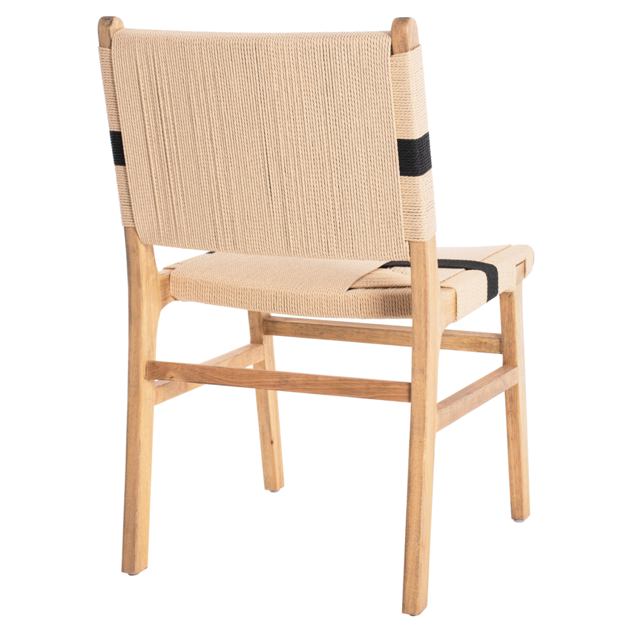LEISURE CHAIR RUBBERWOOD AND ROPE IN NATURAL RUSTIC COLOR 50x60x88Hcm.HM9323.01 [5]