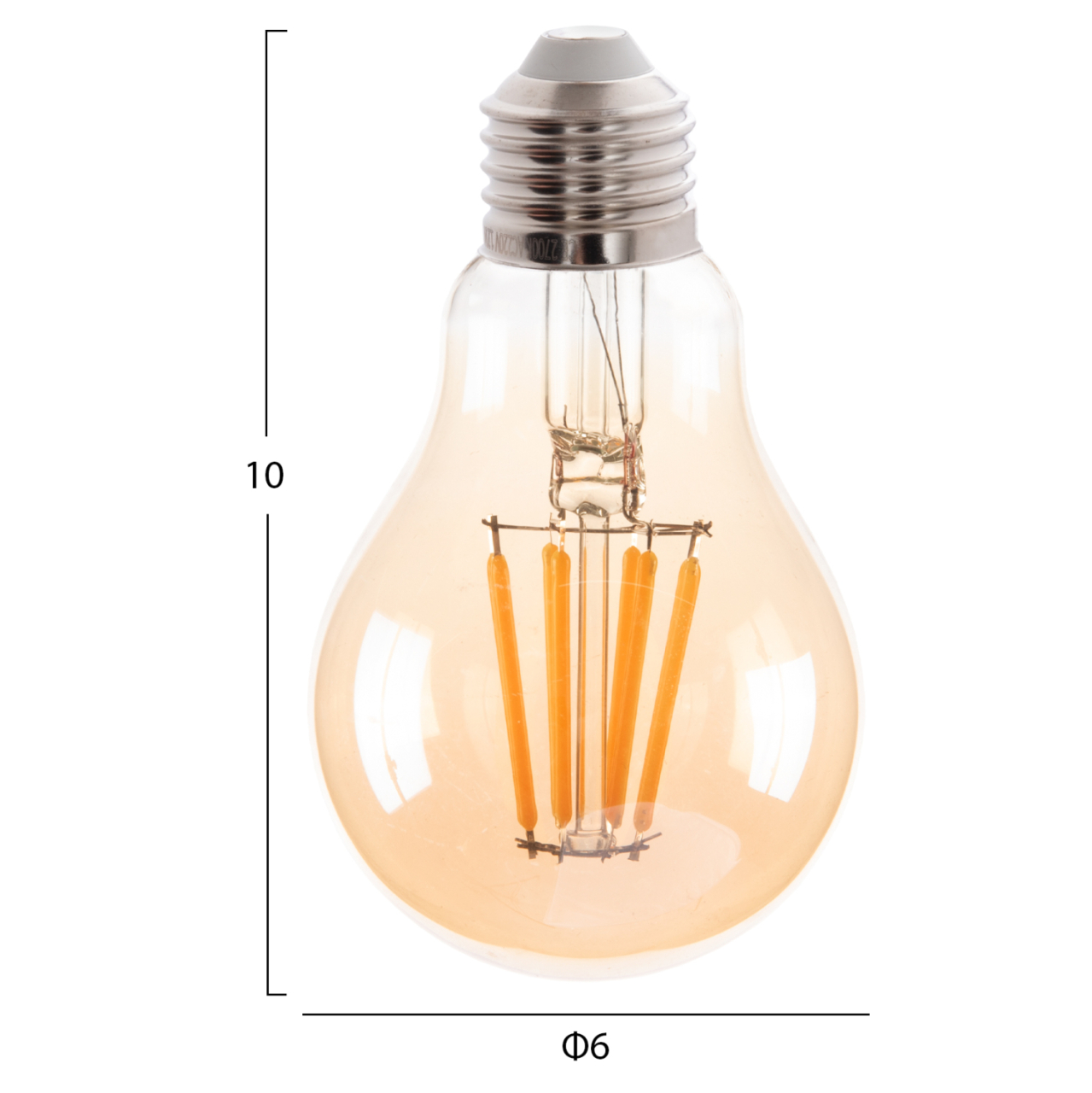 LIGHT BULB HM4045 LED FILAMENT 8W E27 3000K GOLD DIMMABLE [2]