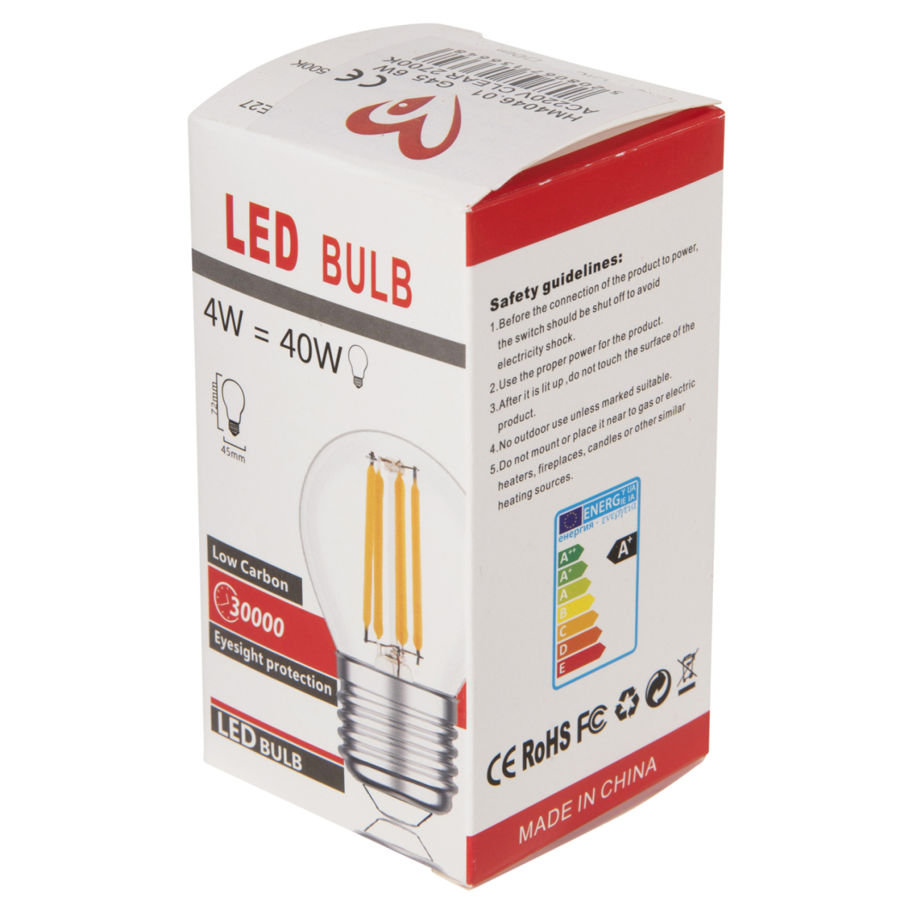 LIGHT BULB HM4046.01 LED FILAMENT 6W E27 2700K CLEAR DIMMABLE [5]