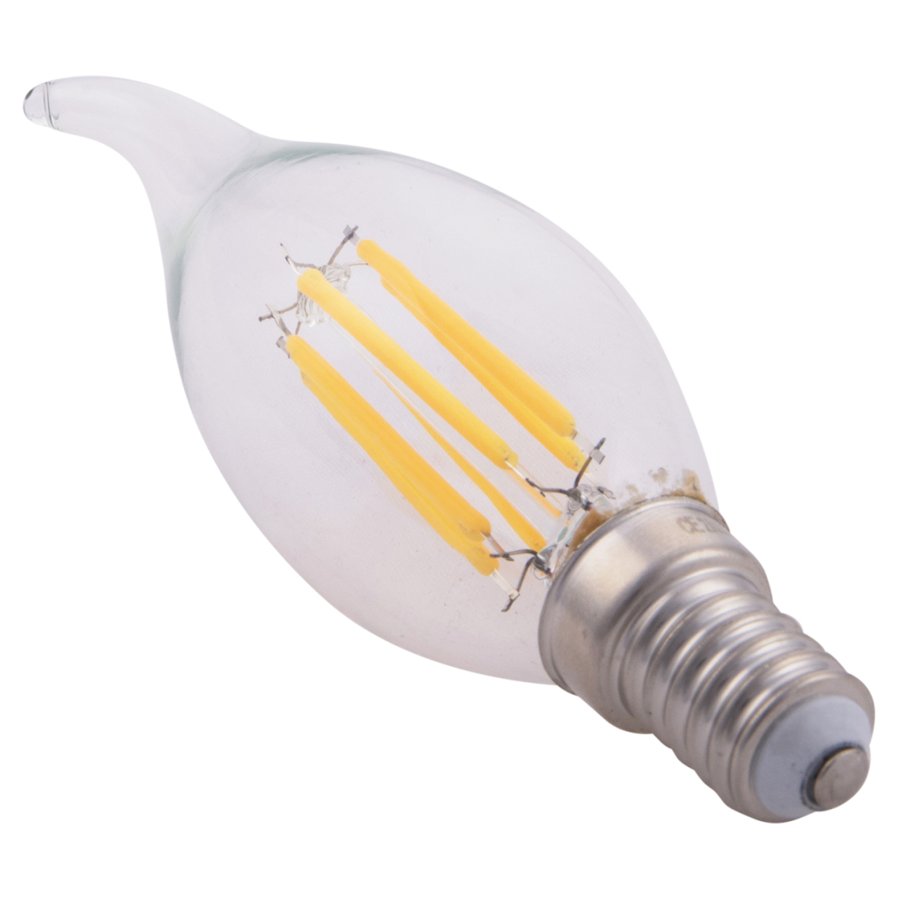 LIGHT BULB HM4047.01 FLAME STYLE LED FILAMENT 6W E14 3000K CLEAR DIMMABLE [3]