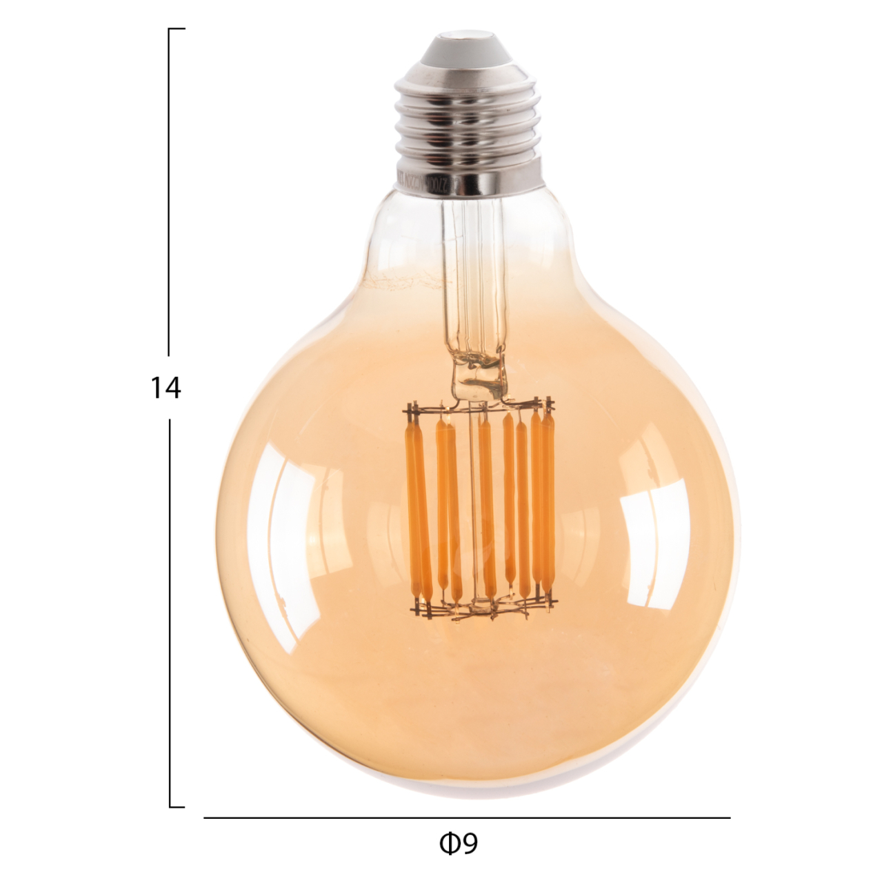 LIGHT BULB HM4049.02 GLOBO LED FILAMENT 12W E27 3000K GOLD [2]