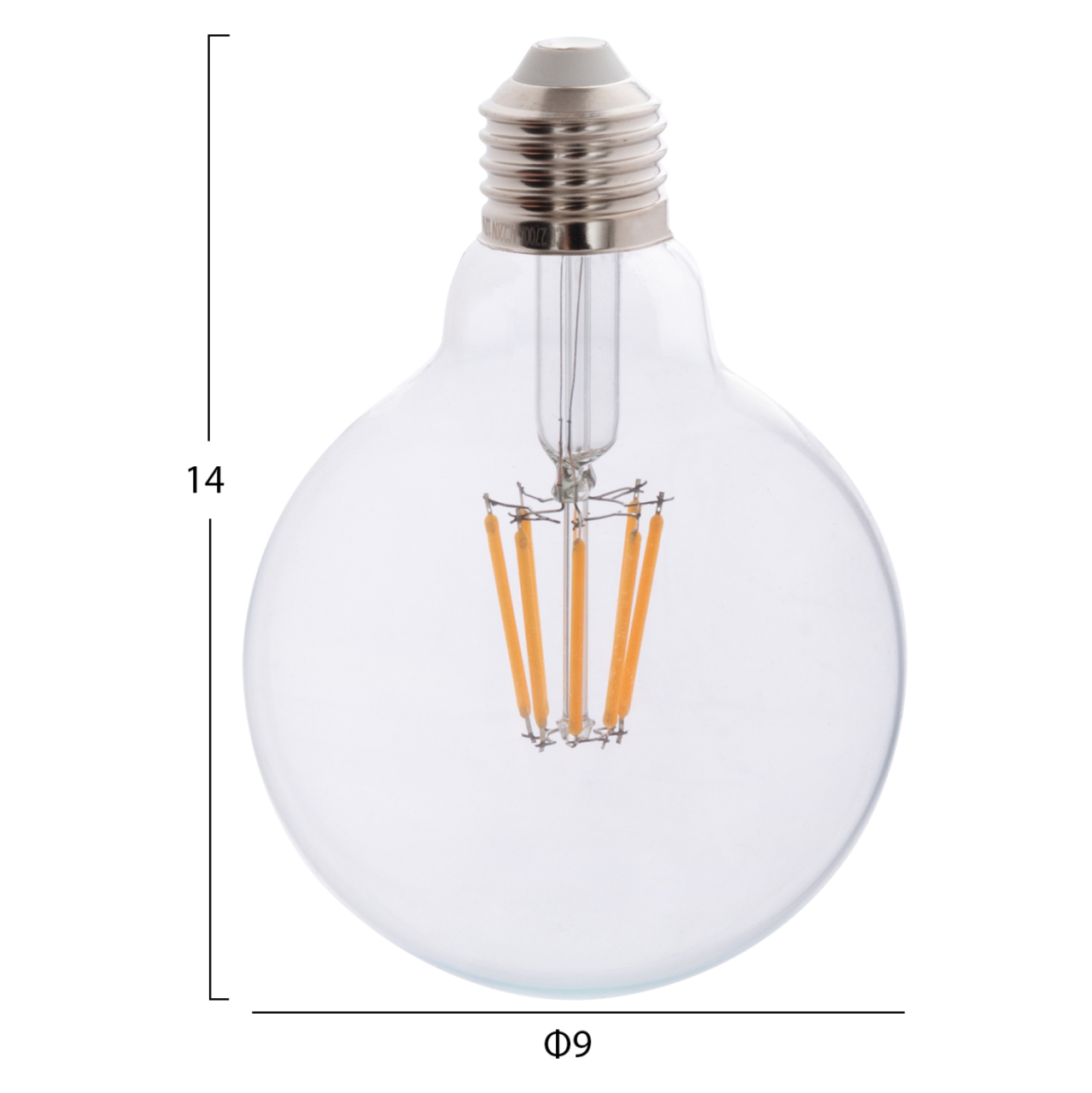 LIGHT BULB HM4050.01 GLOBO LED FILAMENT 8W E27 2700K CLEAR DIMMABLE [2]