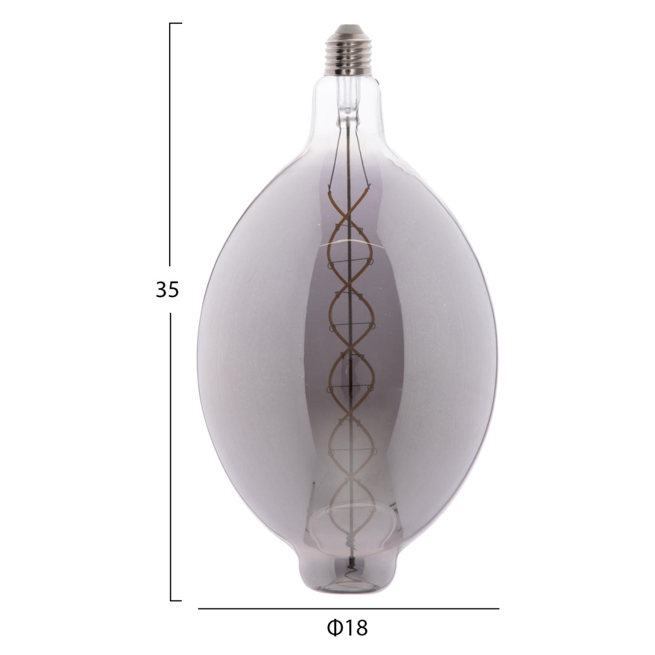 LIGHT BULB HM4051.03 LED FILAMENT 8W E27 3000K SMOKE COLOR DIMMABLE [2]