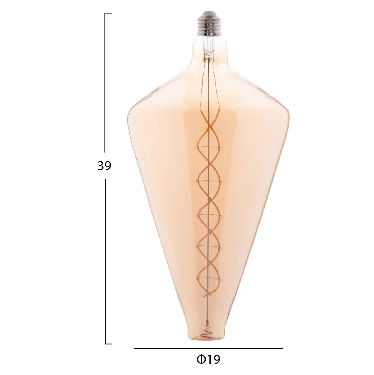 LIGHT BULB HM4054.02 LED FILAMENT 8W E27 3000K GOLD COLOR DIMMABLE [2]