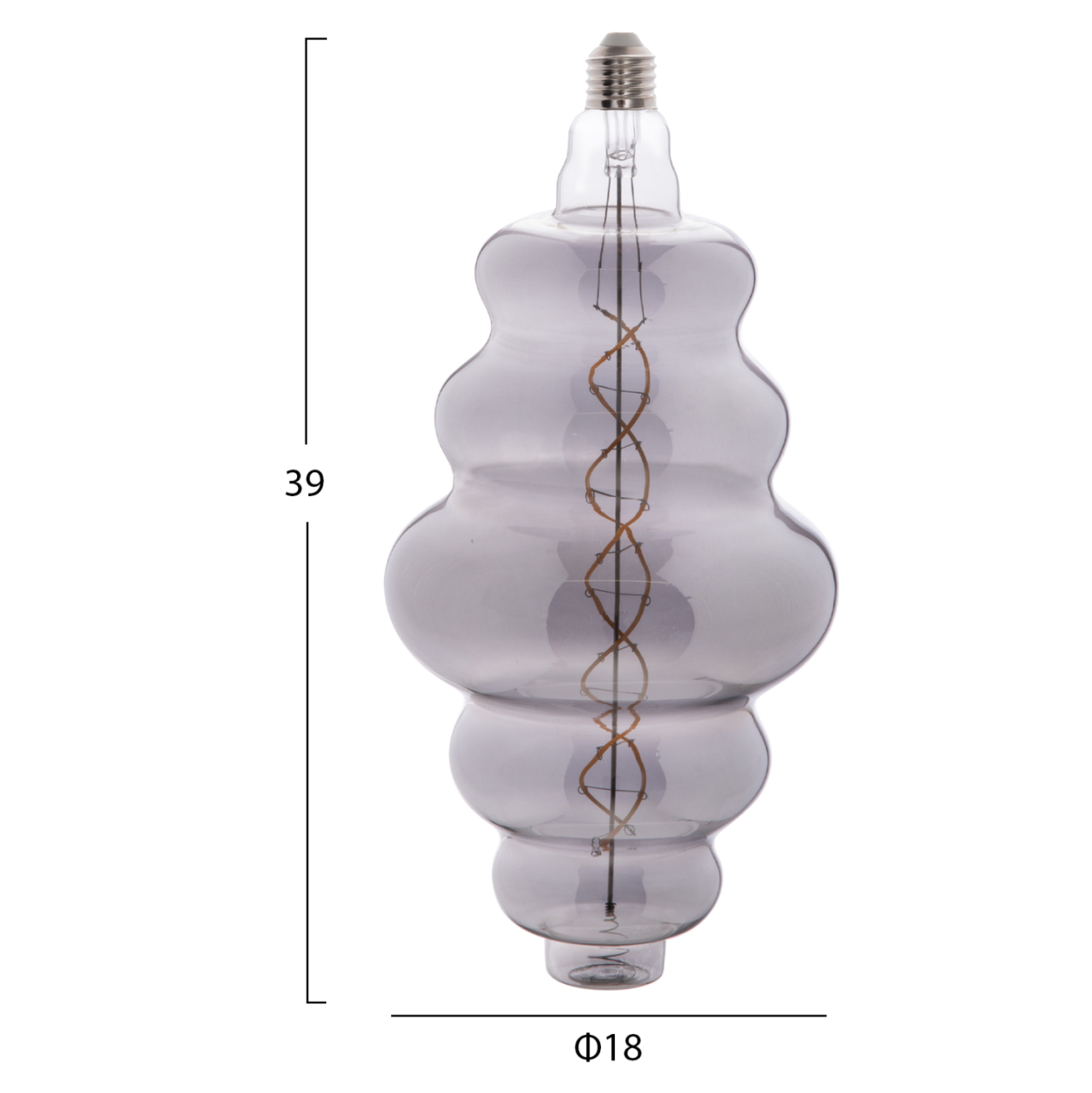 LIGHT BULB HM4056.03 FW180 LED FILAMENT 8W E27 3000K SMOKE COLOR DIMMABLE [2]