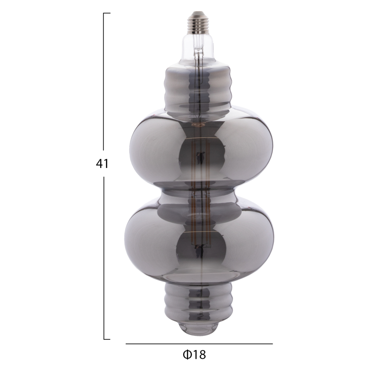 LIGHT BULB LED FILAMENT 8W E27 3000K SMOKE COLOR DIMMABLE HM4053.03 [2]