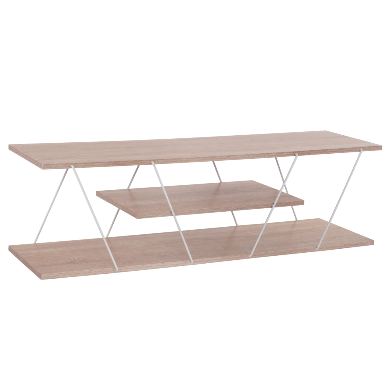 LIVING ROOM COMPOSITION 2PCS TARS HM11771.14 MELAMINE/METAL IN SONAMA-WHITE [7]
