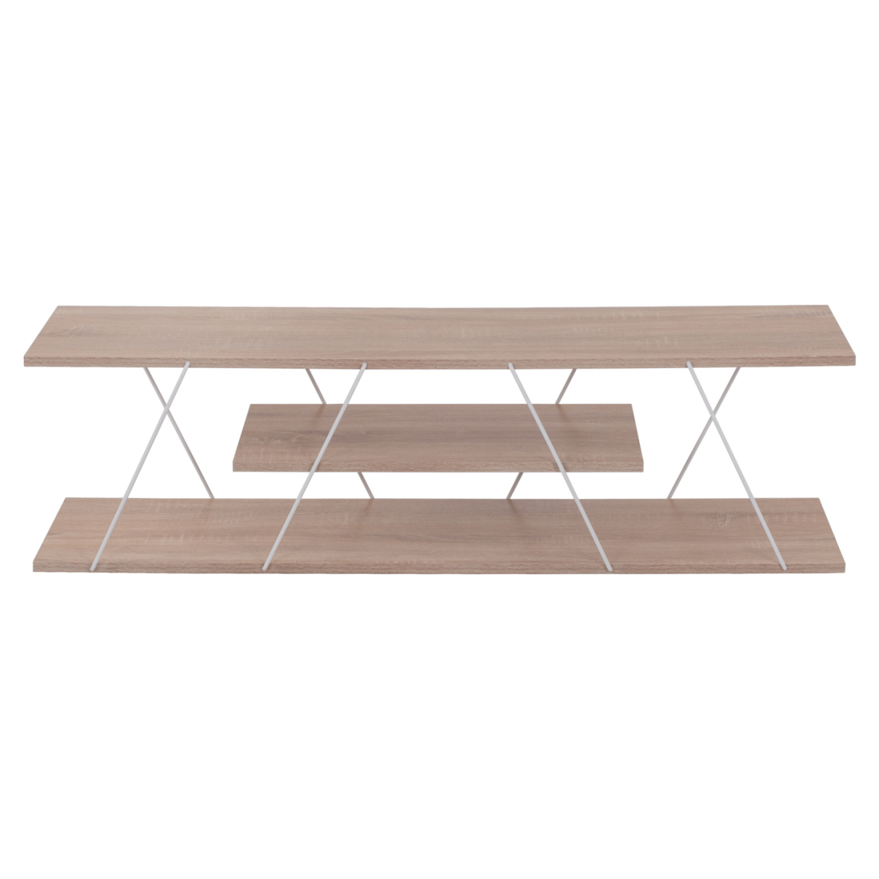 LIVING ROOM COMPOSITION 2PCS TARS HM11771.14 MELAMINE/METAL IN SONAMA-WHITE [8]