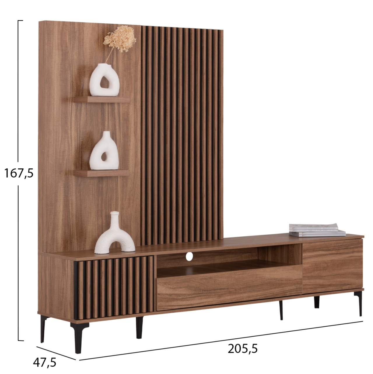 LIVING ROOM SET 3PCS HARRY HM21092 COFFEE TABLE-TV STAND-DISPLAY CABINET [2]