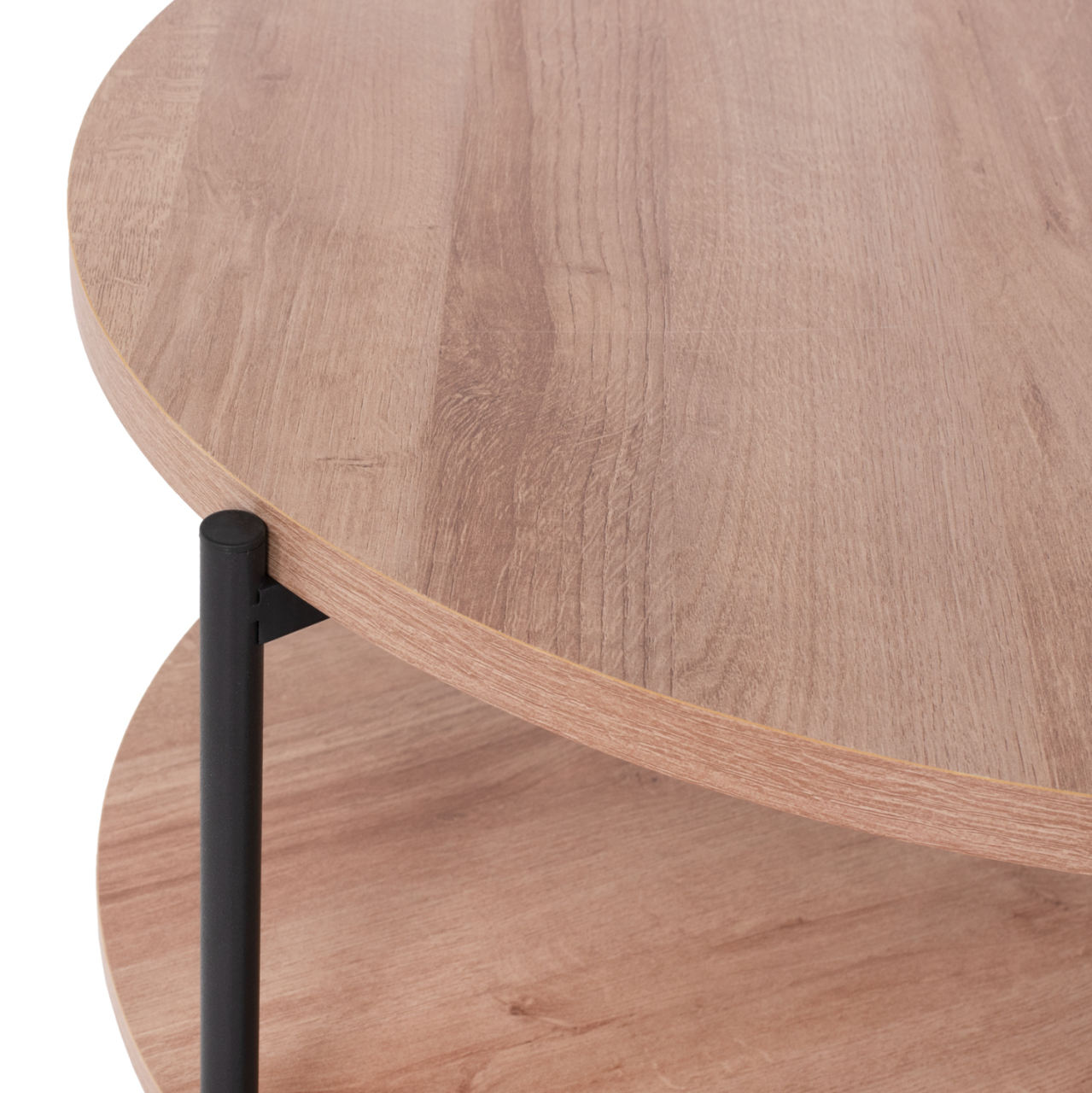 LIVING ROOM TABLE MATTEO 2 LEVELS ROUND HM8753.11 Φ75x40,5Hcm. [4]