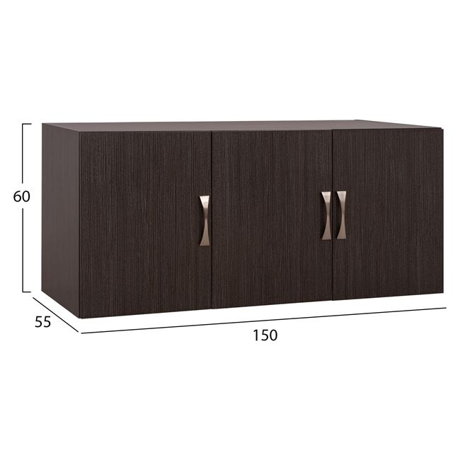 Loft of 3doors wardrobe Carly HM385.01 Zebrano color 150x55x60 [2]