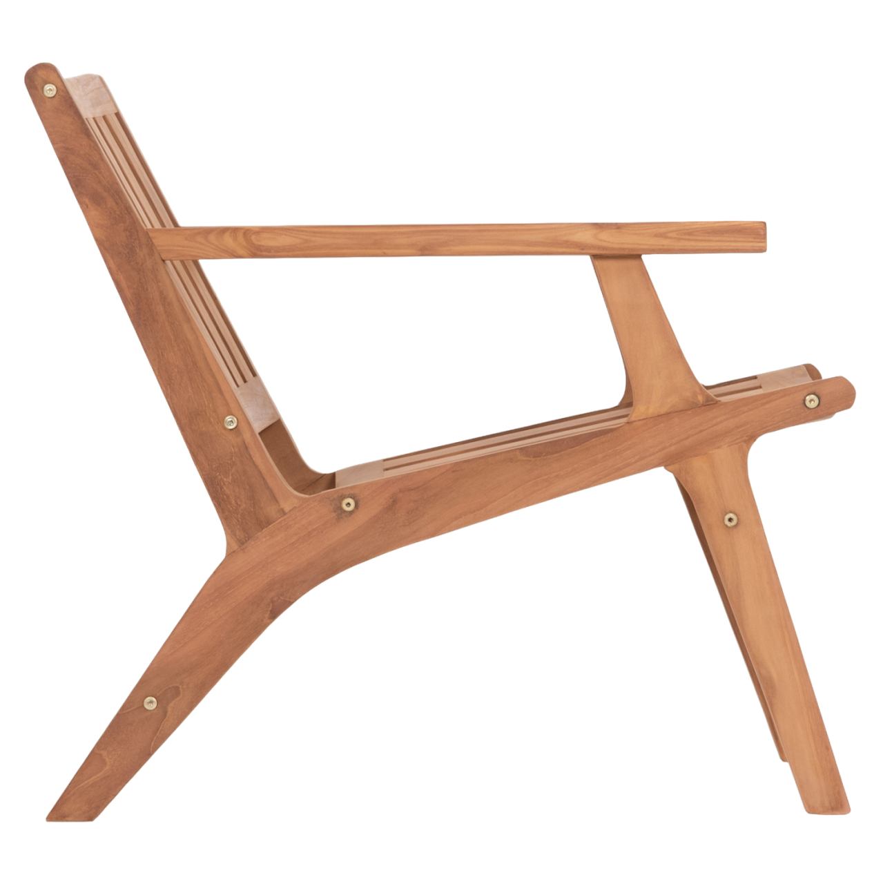 LOUNGE ARMCHAIR ARANIA HM6617 TEAK WOOD IN NATURAL 59x65x69Hcm. [4]